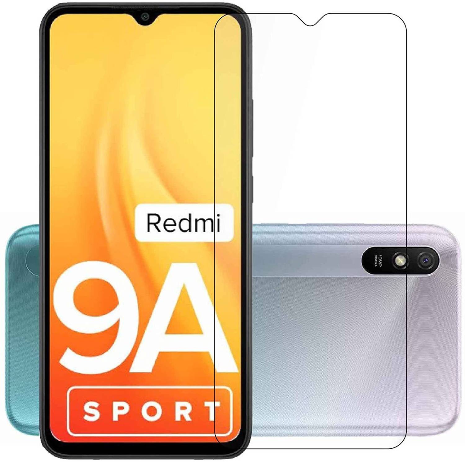 AGRSHI Tempered Glass Guard for Redmi 9A, Redmi 9A Sport, Redmi 9i Sport, Redmi 9, Redmi 9 Activ, Redmi 9i