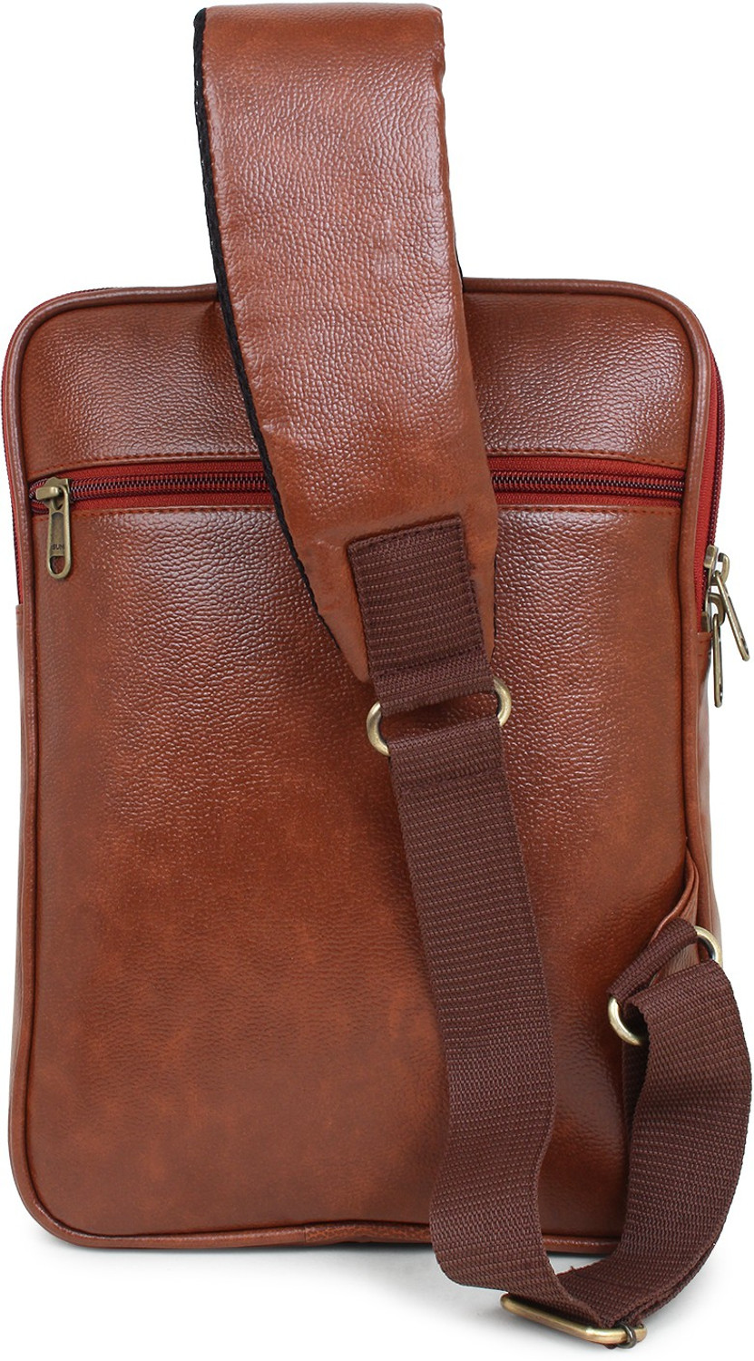 Image of Bagneeds Tan Shoulder Bag Multipurpose Daypack Shoulder Sling Bag Chest Crossbody