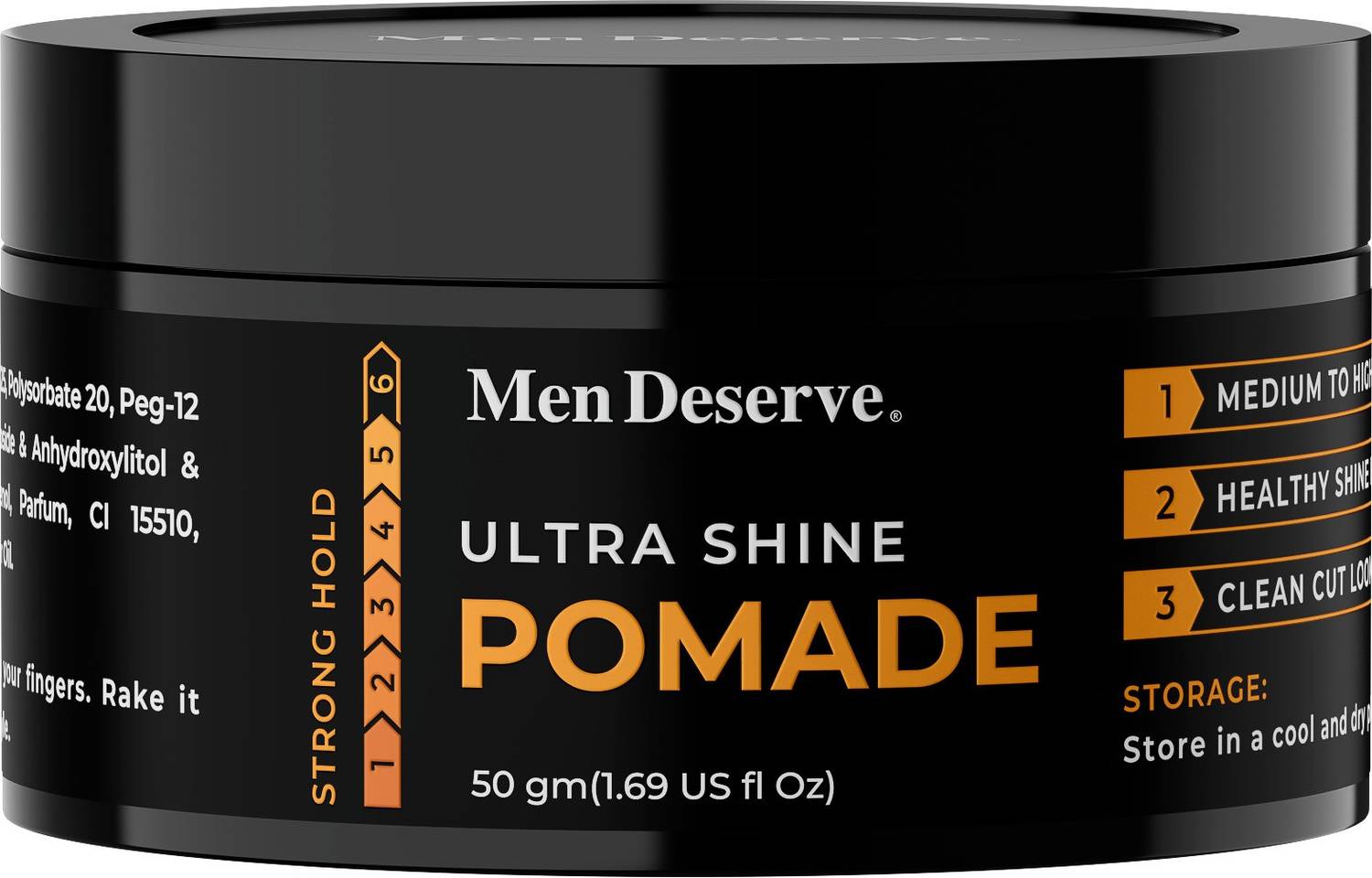 Men Deserve Ultra Shine Pomade for Strong Hold - Image 1