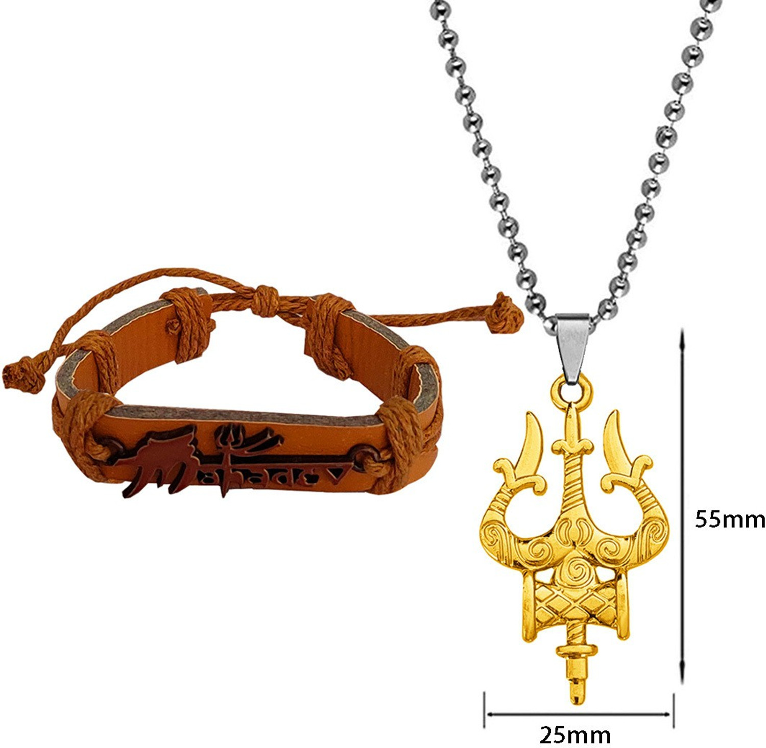 Image of Sullery Leather Copper Copper, Gold Jewellery Set