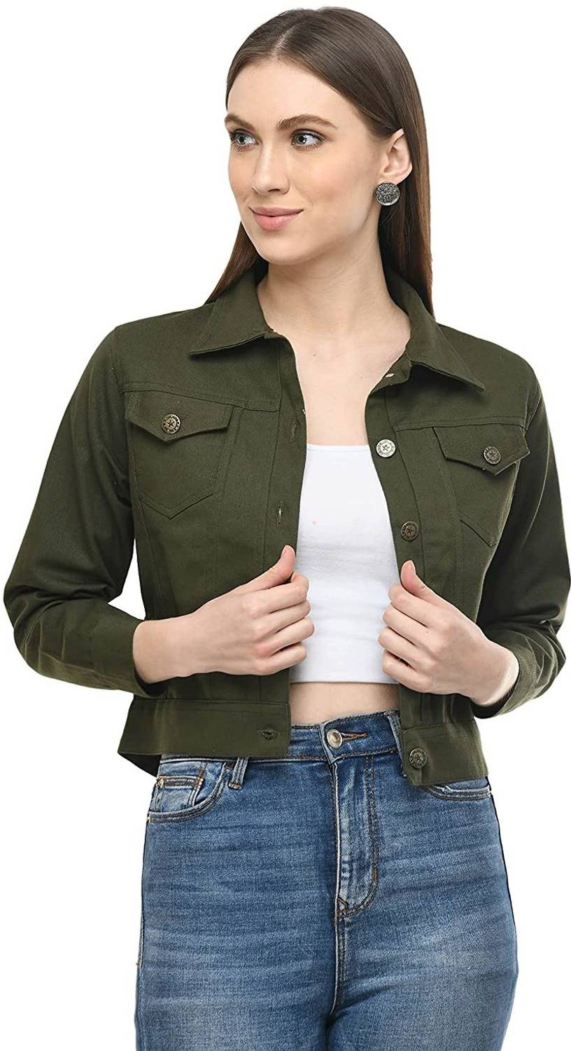 Beautylife Full Sleeve Solid Women Denim Jacket