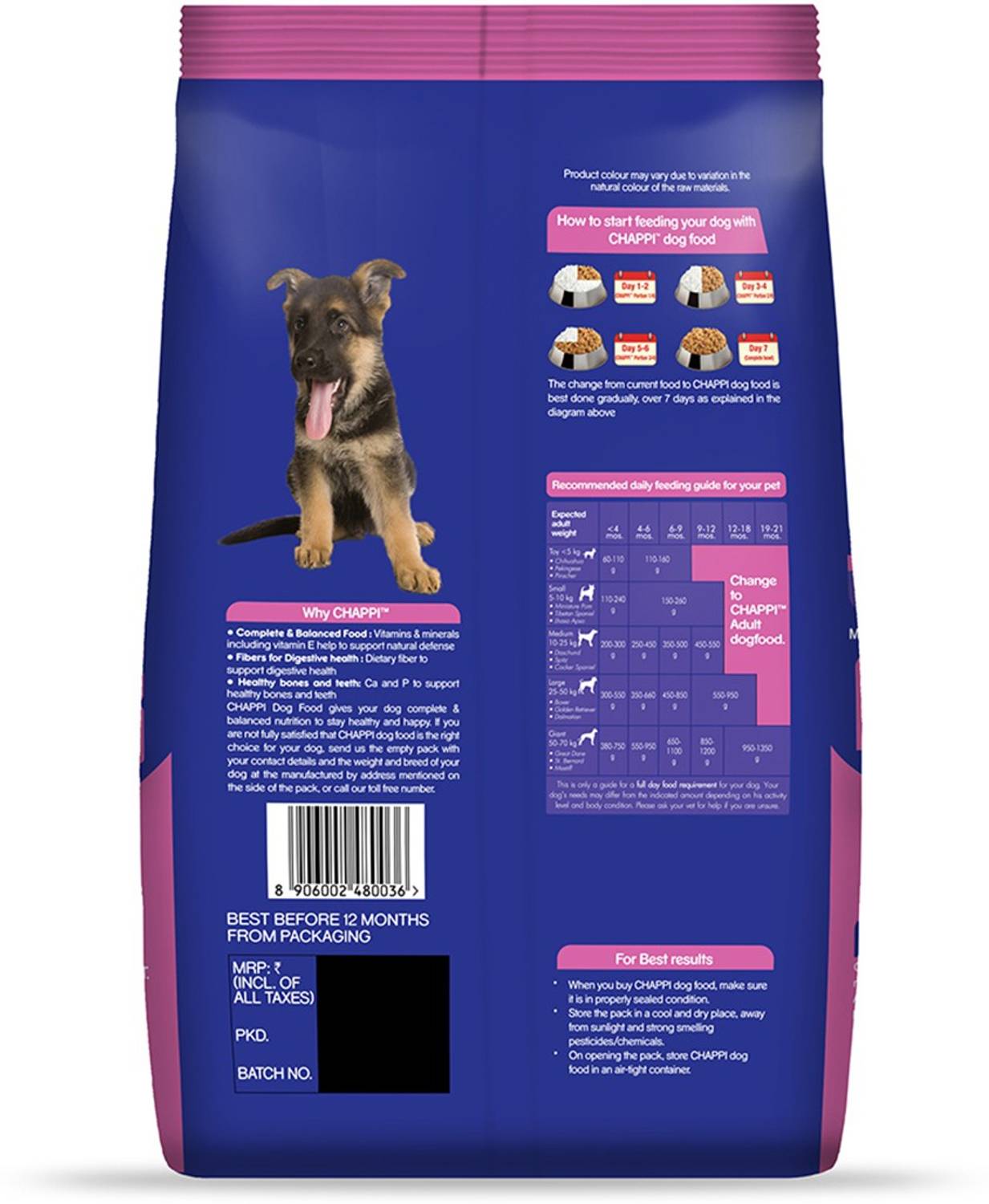 Chappi Puppy Chicken 2.8 kg Dry Young Dog Food