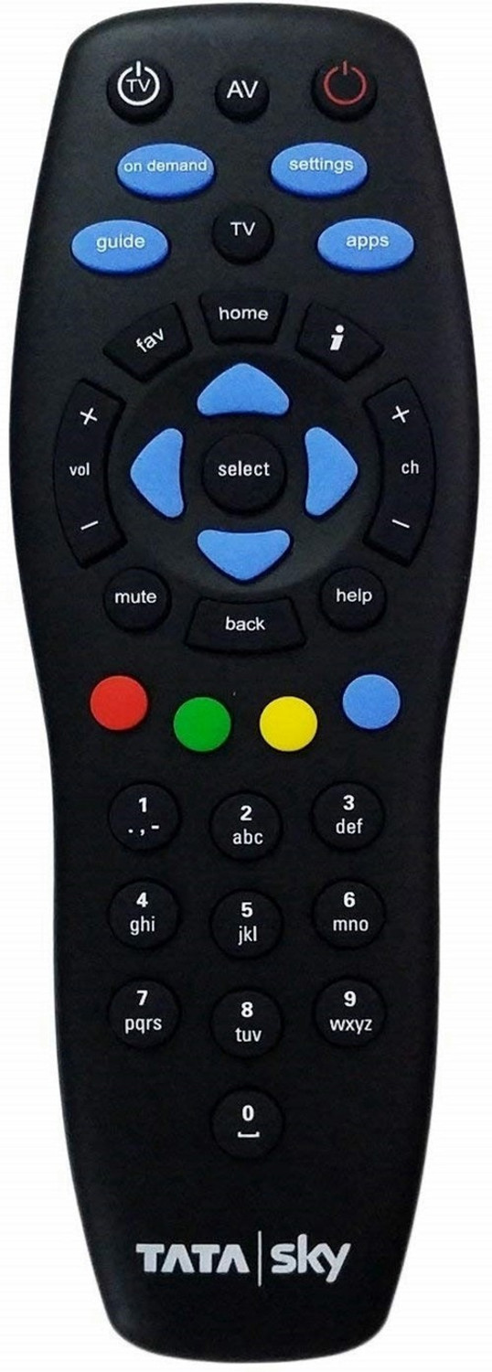 Image of Tata Sky Universal 100% Original [CHECK IMAGES BEFORE PURCHASE] Tata Sky Setop Box, Tata Sky box, Tata Sky hd Remote Controller