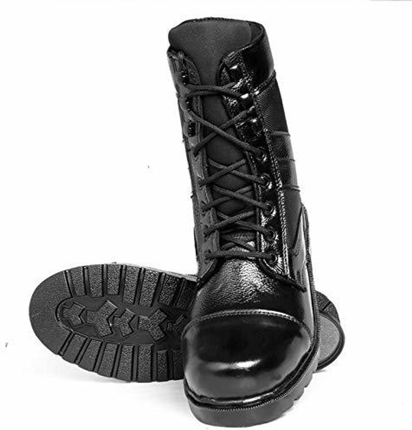 Image of KnockBox LEATHER COMBAT ARMY BOOT SHOES FOR MEN / ARMY /COMBAT BOOTS /SHOES Boots For Men