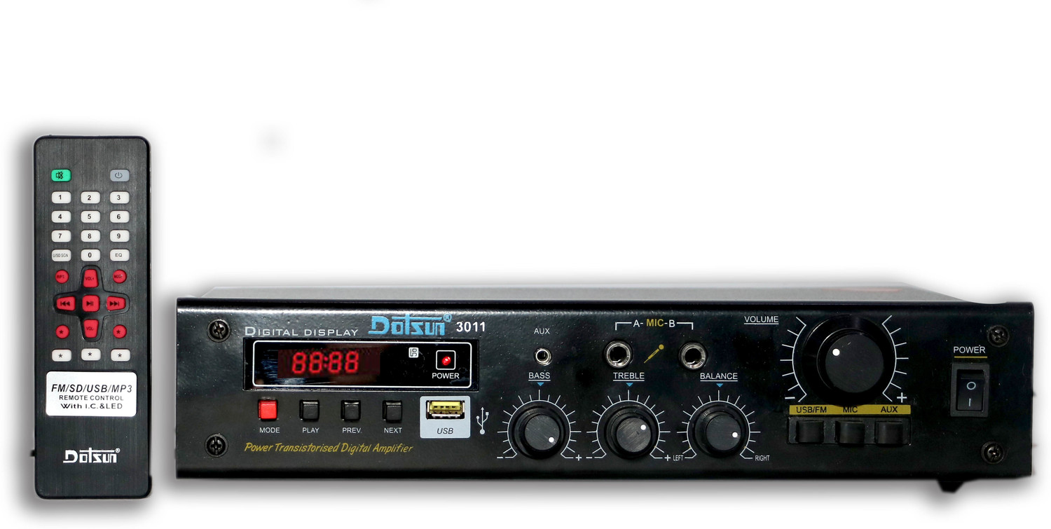 Image of Dotsun Ds-3011 Bluetooth Full Black Digital Stereo Amplifier BT / USB / /SD Card /FM /AUX 350 W AV Power Amplifier