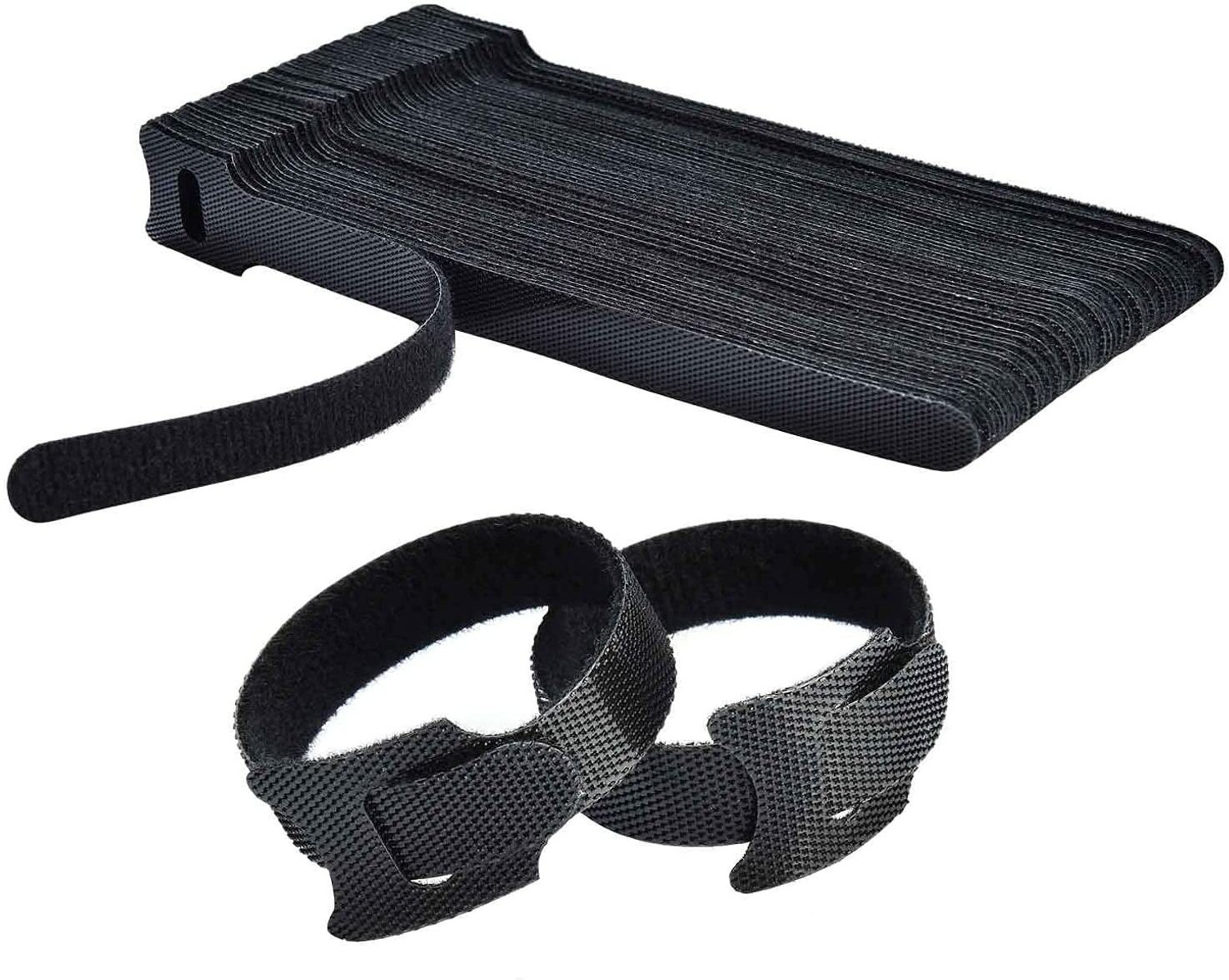 Image of Inovera Cable Organizer Hook & Loop Tape - Wire /Cord Holder Management Strap Nylon Hook & Loop Cable Tie