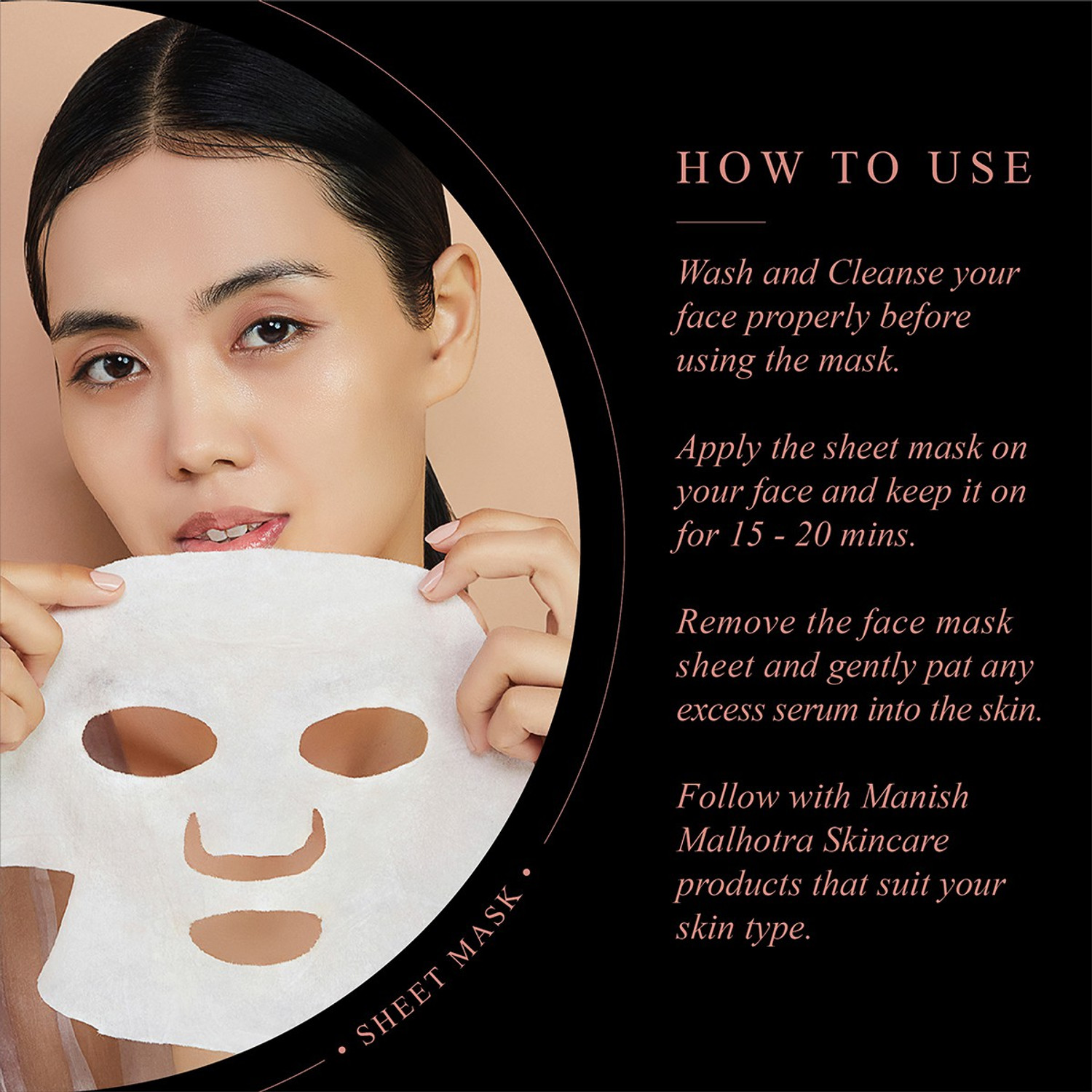 Image of MyGlamm Beauty Saffron & Sandalwood Brightening Sheet Mask