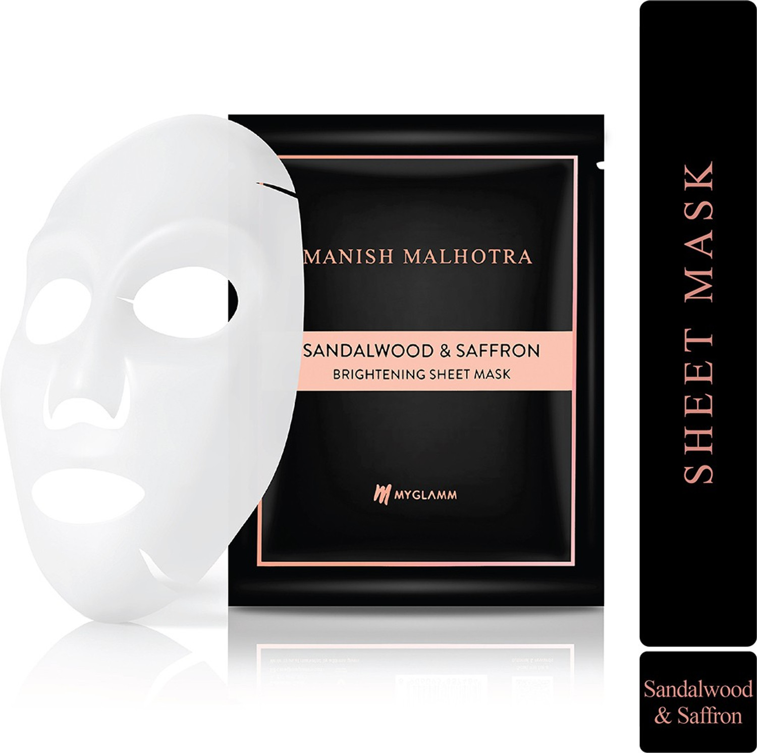Image of MyGlamm Beauty Saffron & Sandalwood Brightening Sheet Mask