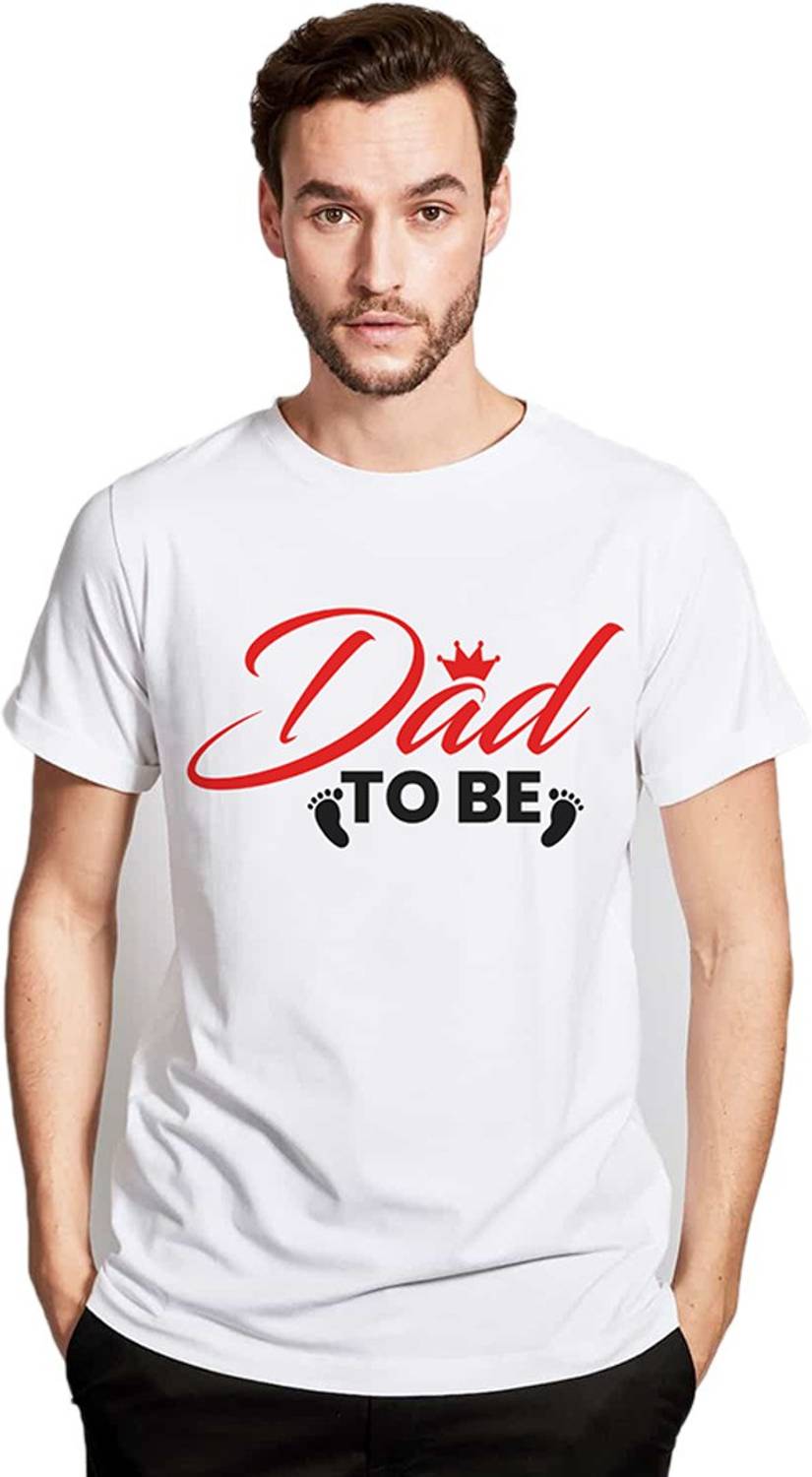 Bigreams Printed Couple Round Neck White T-Shirt