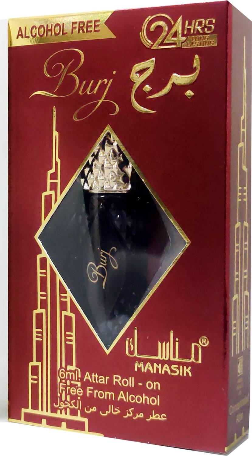 Manasik BURJ Alcohol-Free Concentrated Attar Roll On 6ml - Image 3