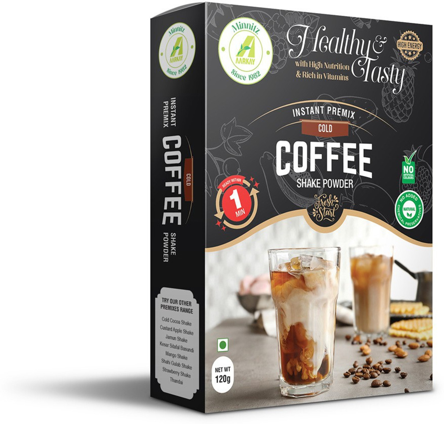 Image of AARKAY Minnitz Delicious and Healthy Cold Coffee Powder