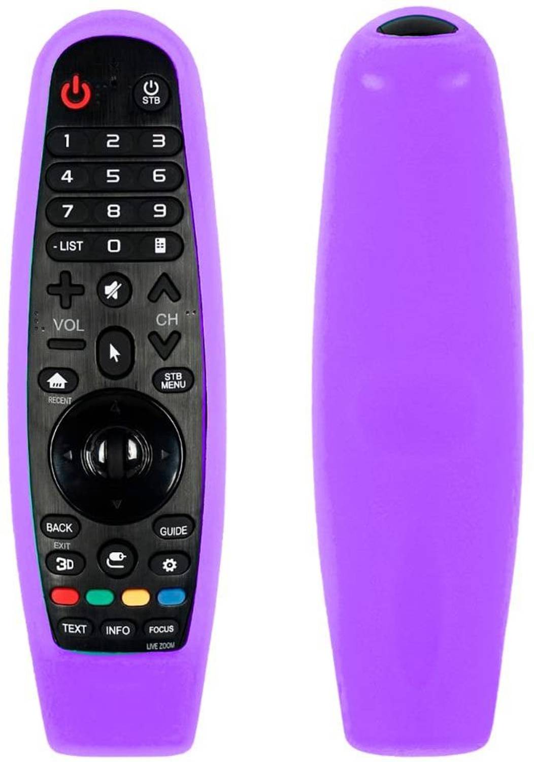 CALDIPREE Front & Back Case for LG Smart TV Magic Remote case Cover Compatible For LG AN-MR19BA AN-MR600