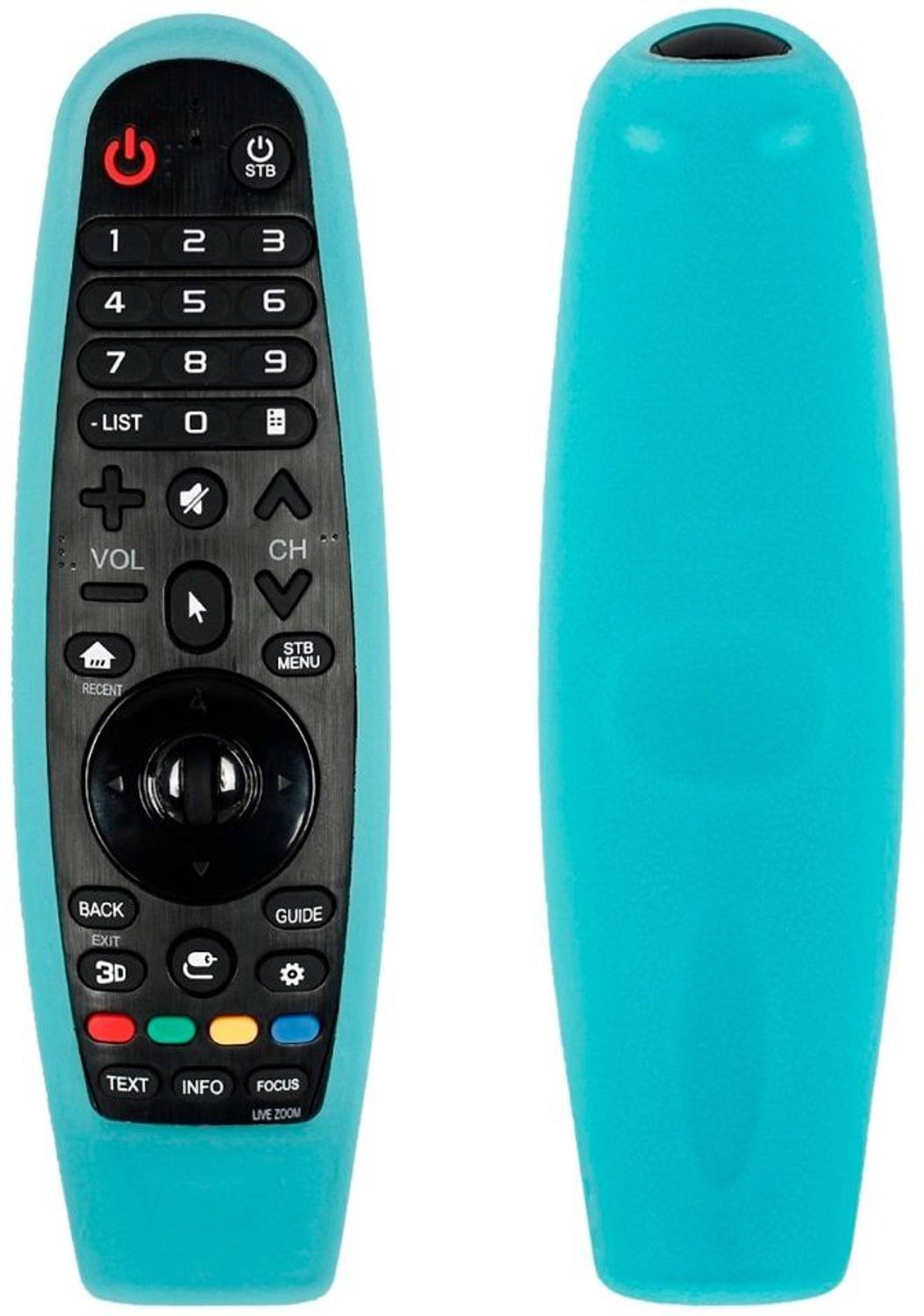 CALDIPREE Front & Back Case for LG Smart TV Magic Remote case Cover Compatible For LG AN-MR19BA AN-MR600