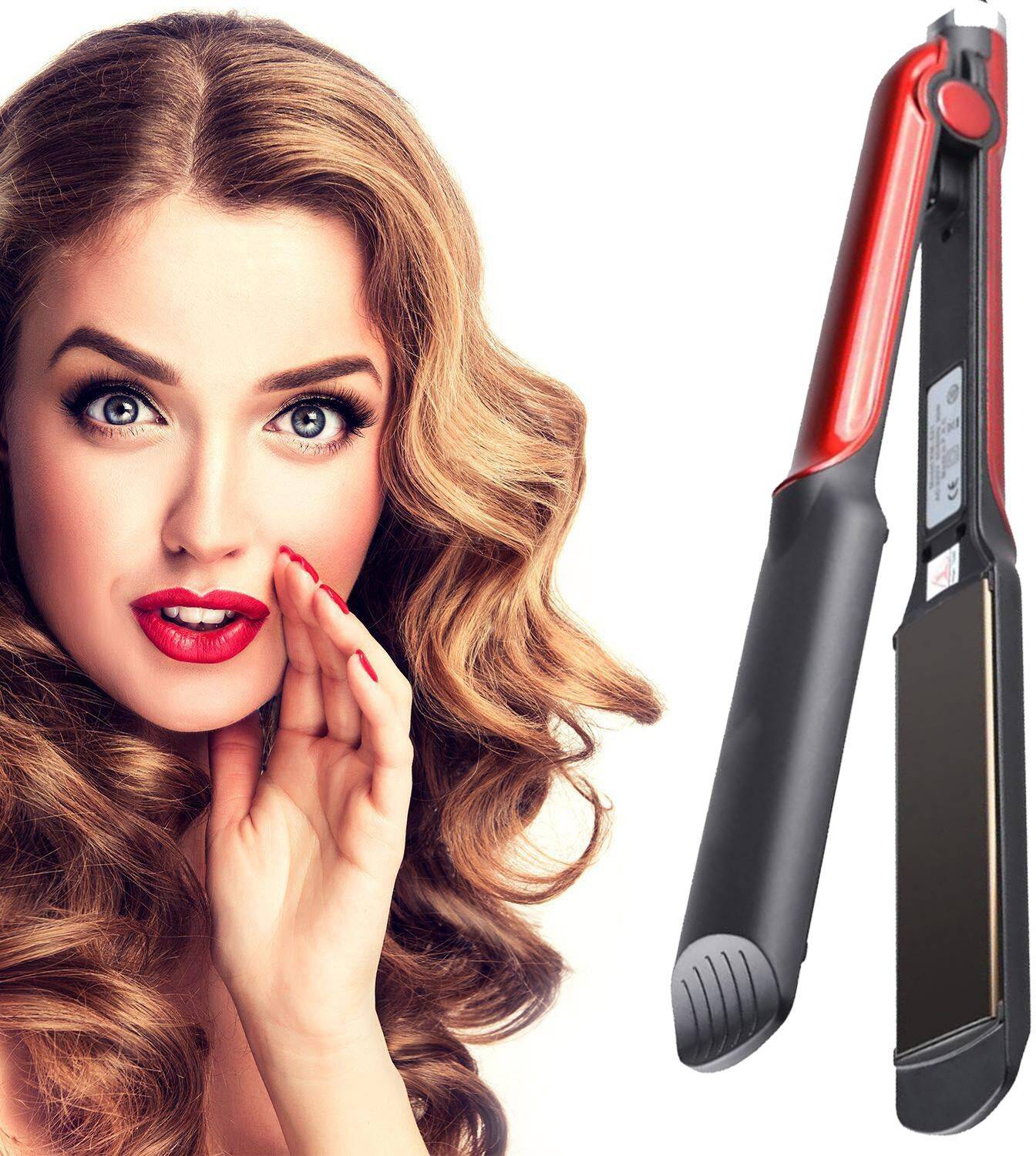 ARSIA Hair Straightener Kerashine Titanium Straightener Hair Straightener Salon Professional Straightener with Silk Protect Technology Hair Straightener