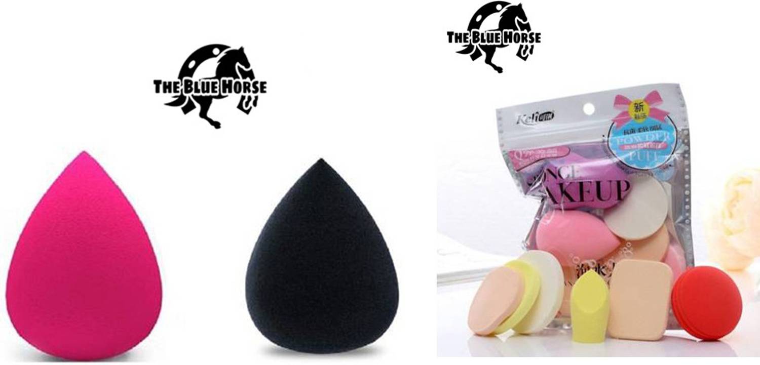 The Blue Horse Blender Pack of 6 and Puff Combo Pack of 2