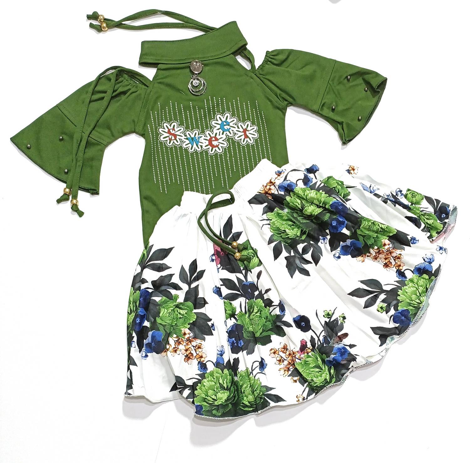 Bvm collection Baby Girls Casual Top Skirt
