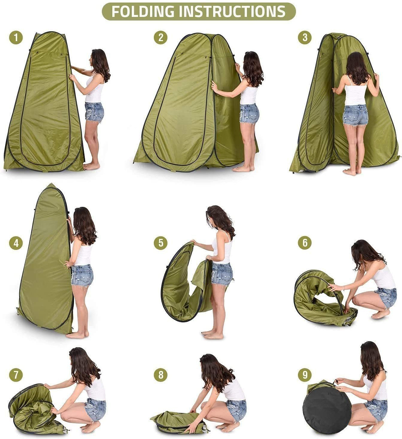 Image of Dykidrah Camping and Outdoor Tent for Cloth Changing Shower Picnic Portable Toilet Tent Tent - For CAMPING, OUTDOOR