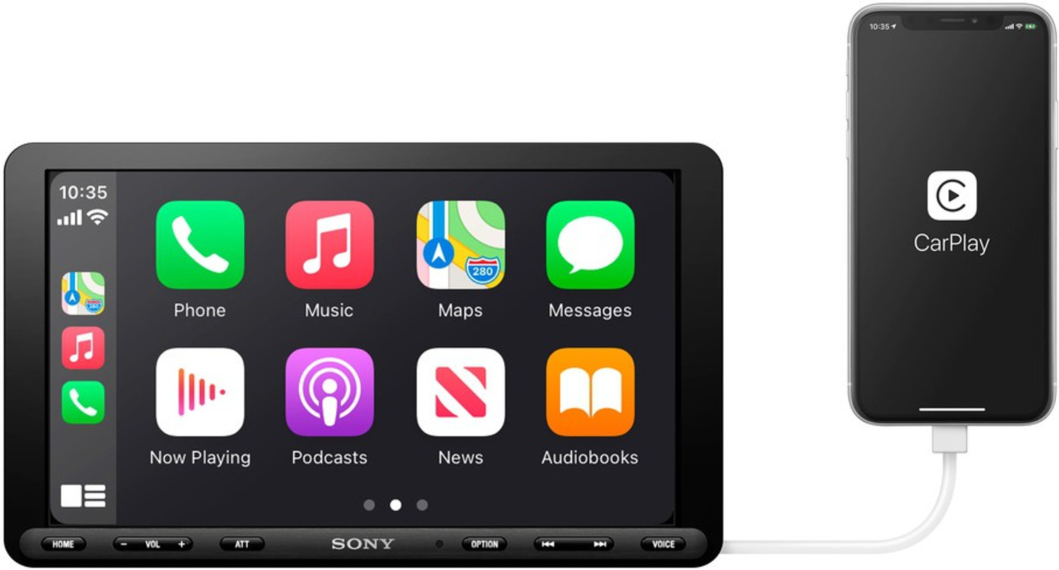 Image of SONY XAV-AX8000 with Bluetooth with Android Auto, Apple Car Play and WebLink Car Stereo