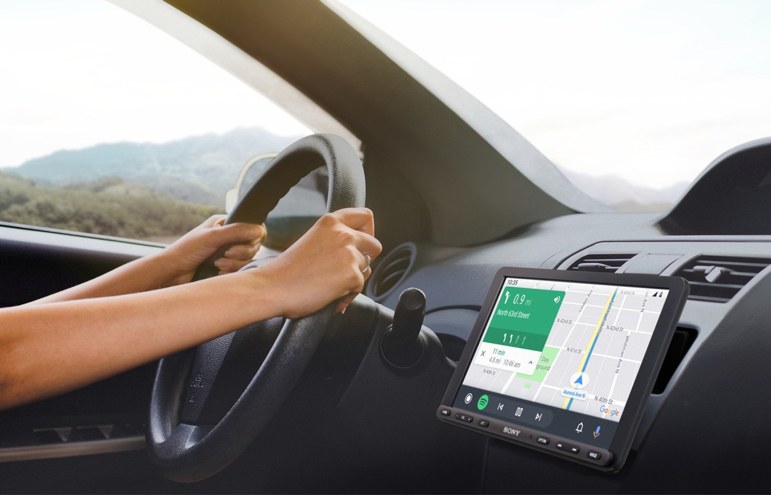 Image of SONY XAV-AX8000 with Bluetooth with Android Auto, Apple Car Play and WebLink Car Stereo