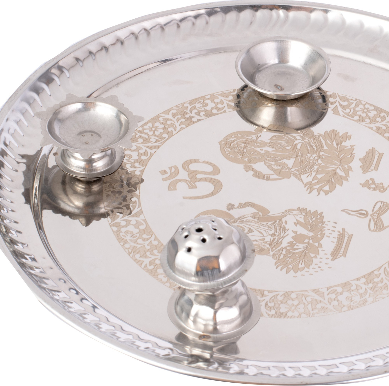 Image of Flipkart Supermart Pooja Thali Stainless Steel
