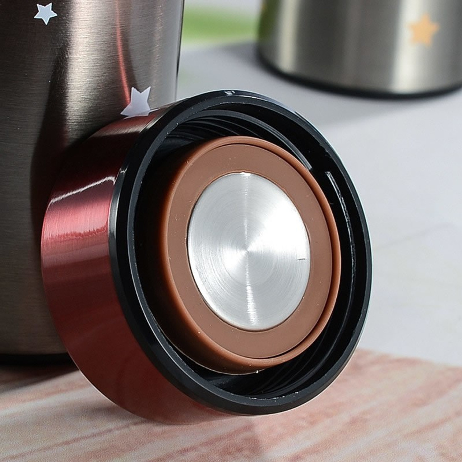 Image of oneexport Double Wall Insulated Stainless Steel Hot & Cold Vacuum Flask Bottle 500 ml Steel Bottle