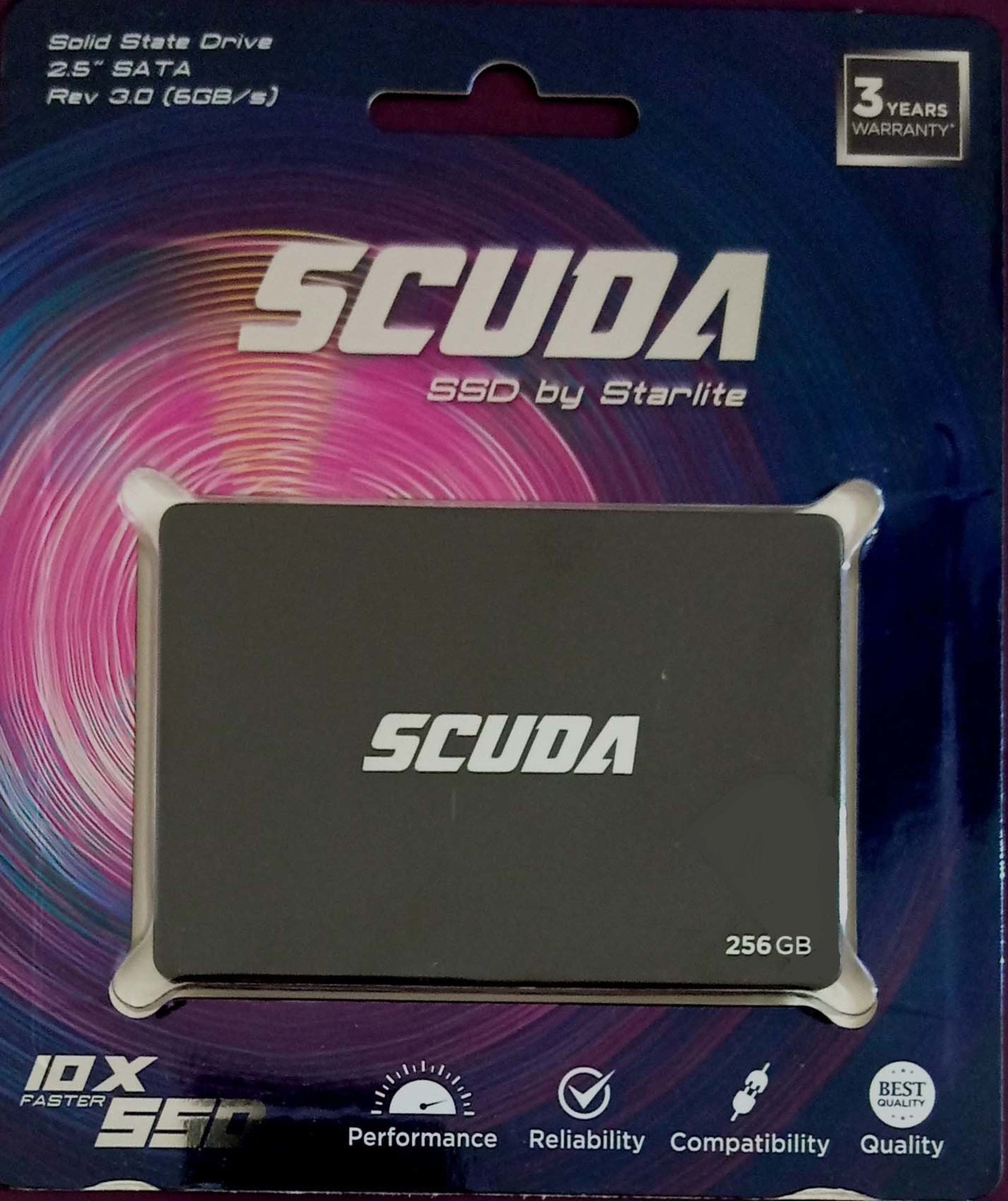 Image of scuda 256GB SATA SSD 256 GB Laptop, Desktop, All in One PC's Black SATA Internal Solid State Drive (SSD) (SSD)