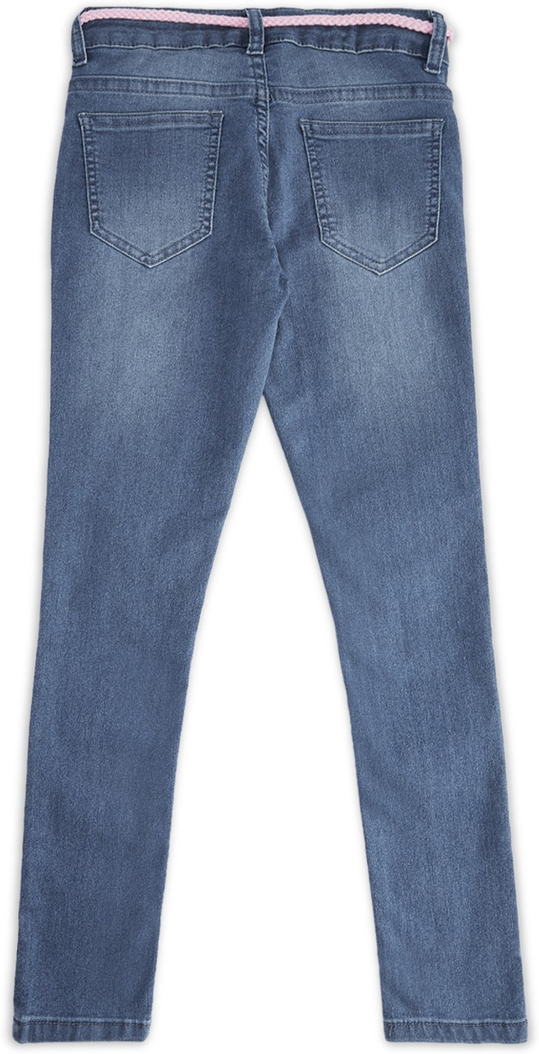 Image of Pantaloons Junior Regular Girls Blue Jeans