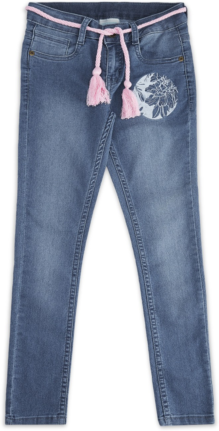 Image of Pantaloons Junior Regular Girls Blue Jeans