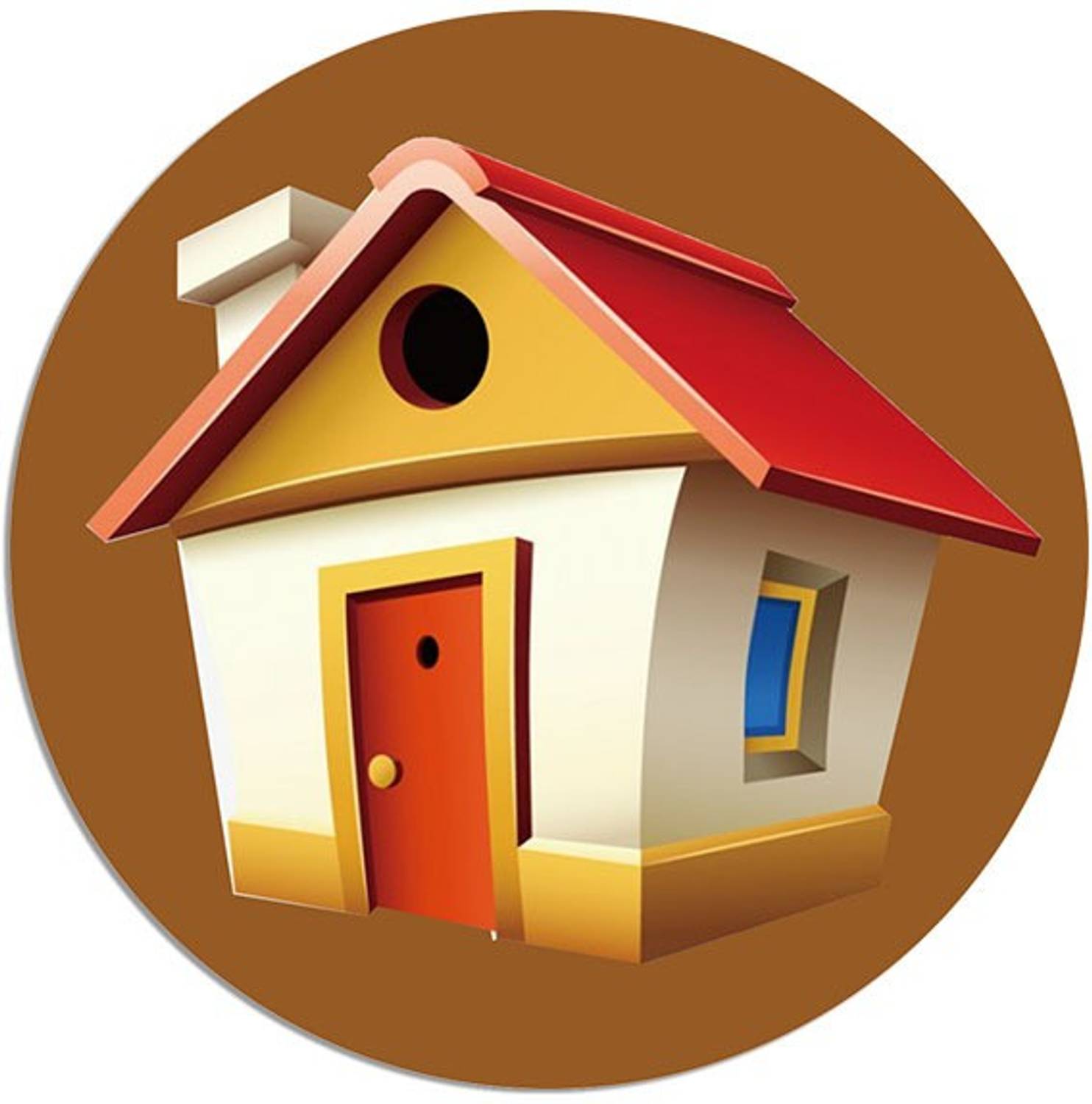 Artvibes Wooden Fridge Magnet House Decorative Item for Refrigerator|Almirah|(RM_7049N) Fridge Magnet Pack of 1
