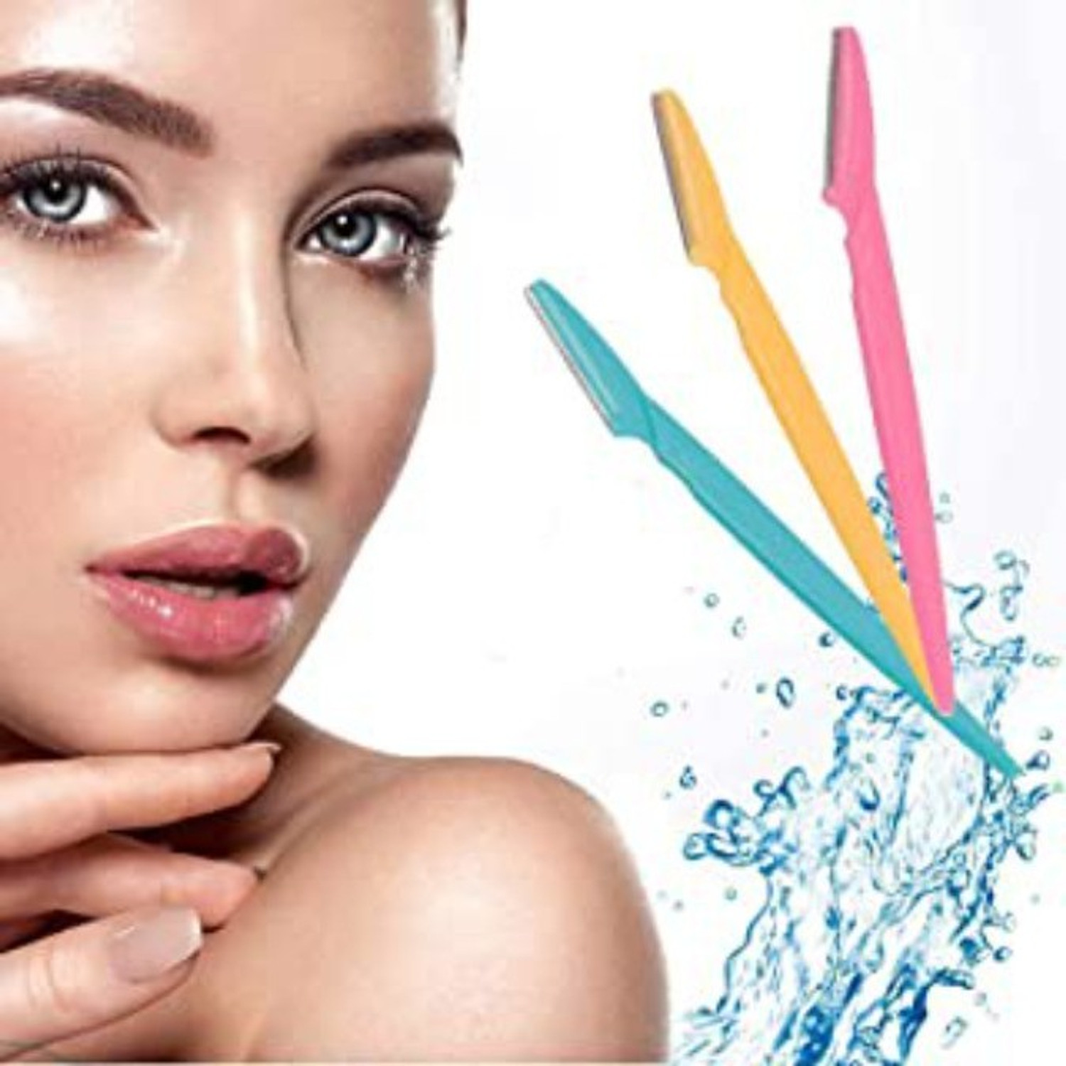 Image of Beaulip Eyebrow Razor Painless Facial Hair Remover (Face Razor - 3), Men & Women (Pack of 3)
