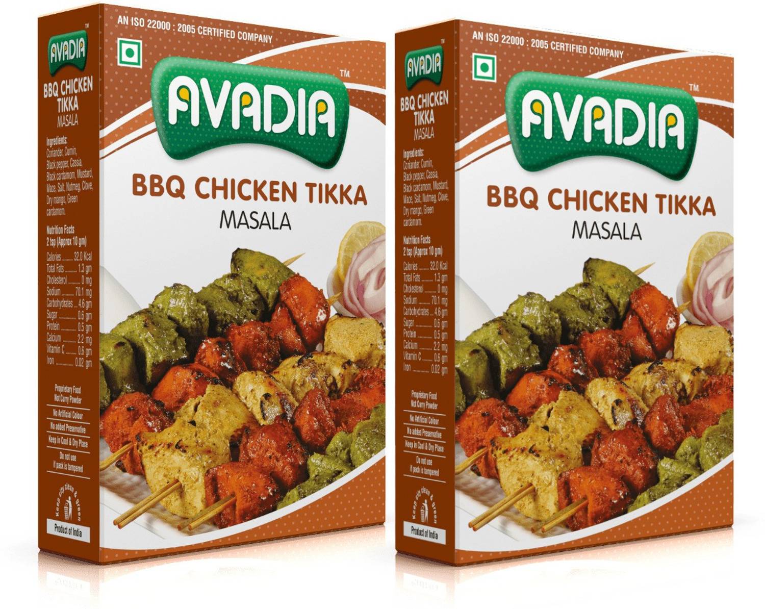 AVADIA BBQ CHICKEN TIKKA MASALA | SPICE BLEND MIX | 100 g x2 | PACK OF 2 |