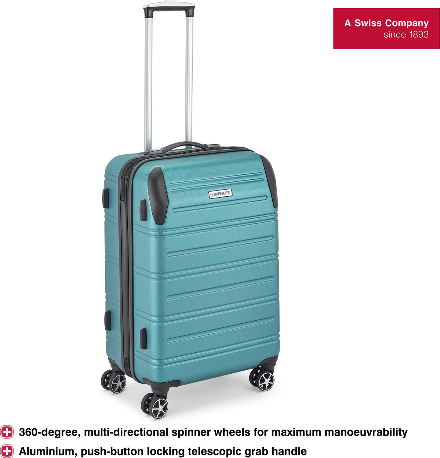 Image of Wenger Static Pro Expandable Check-in Suitcase 8 Wheels - 26 inch