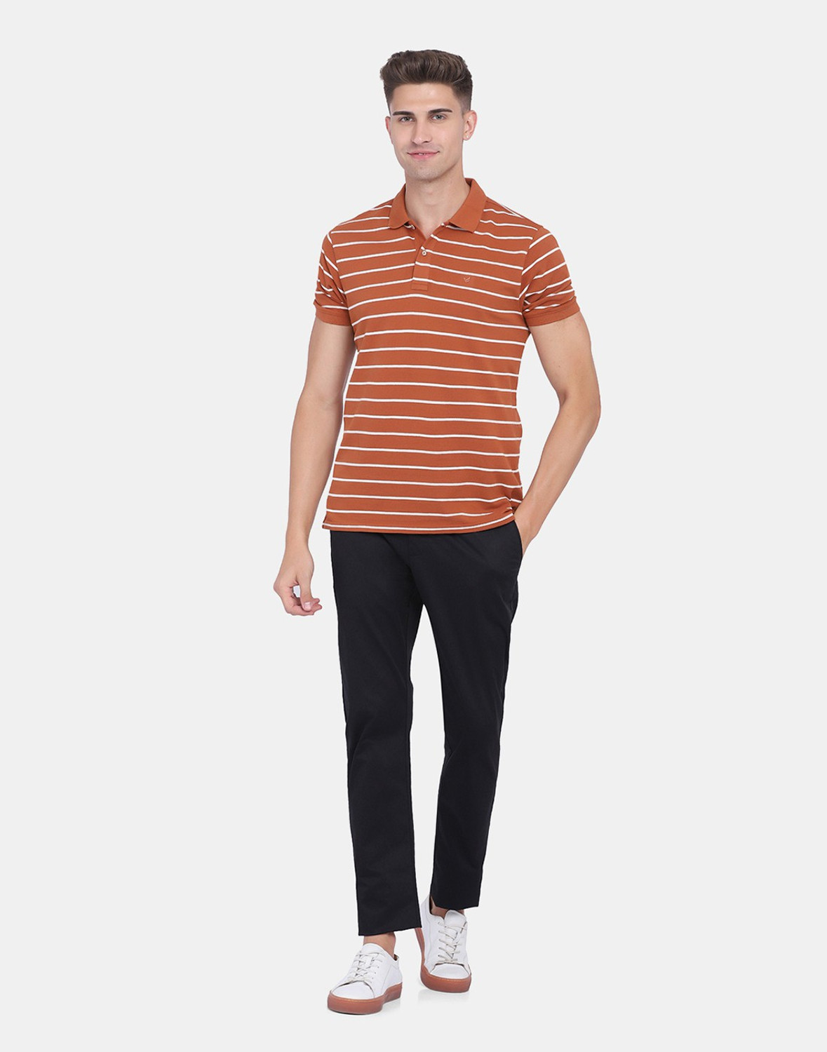 Image of Blackberrys Slim Fit Men Black Trousers