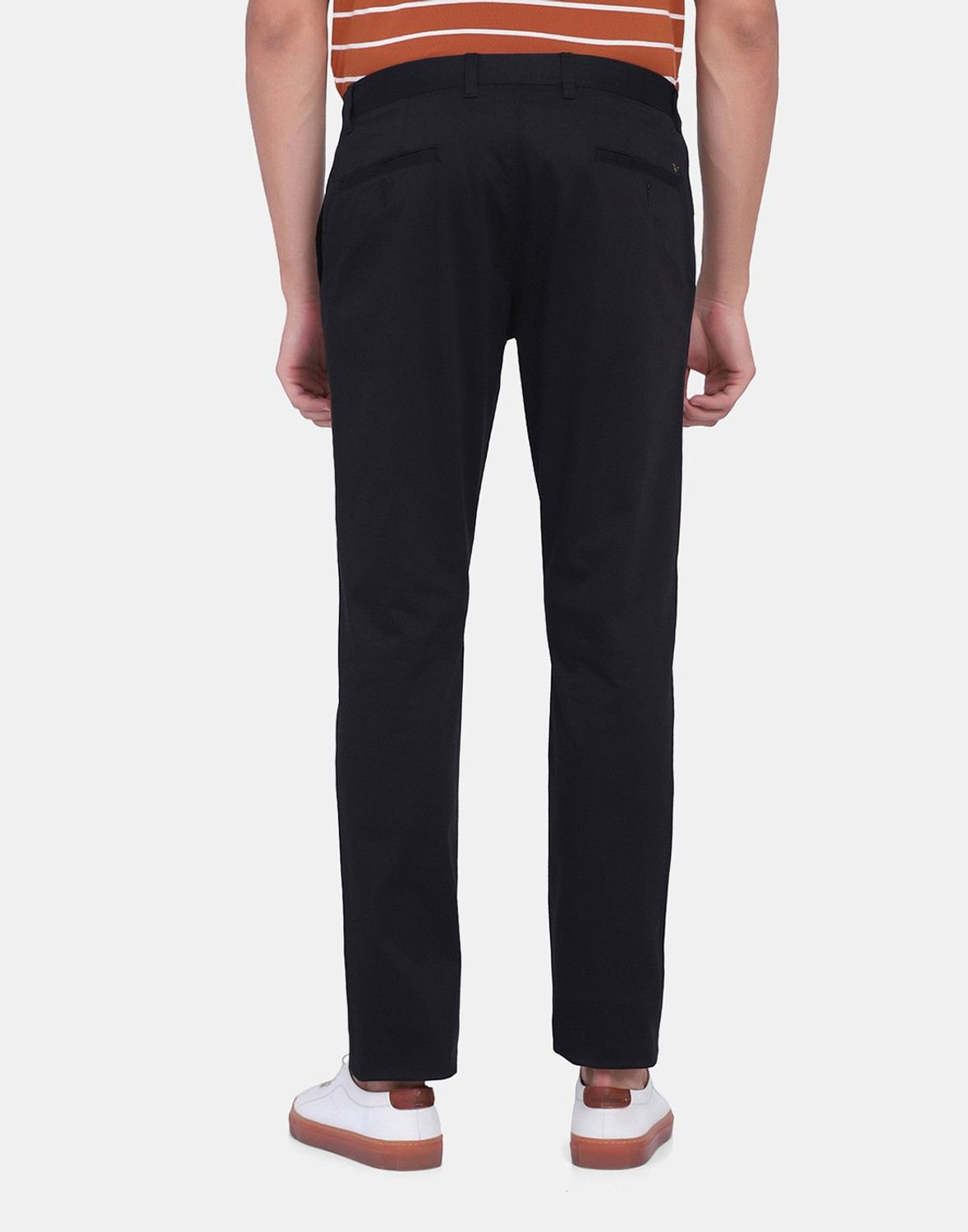 Image of Blackberrys Slim Fit Men Black Trousers