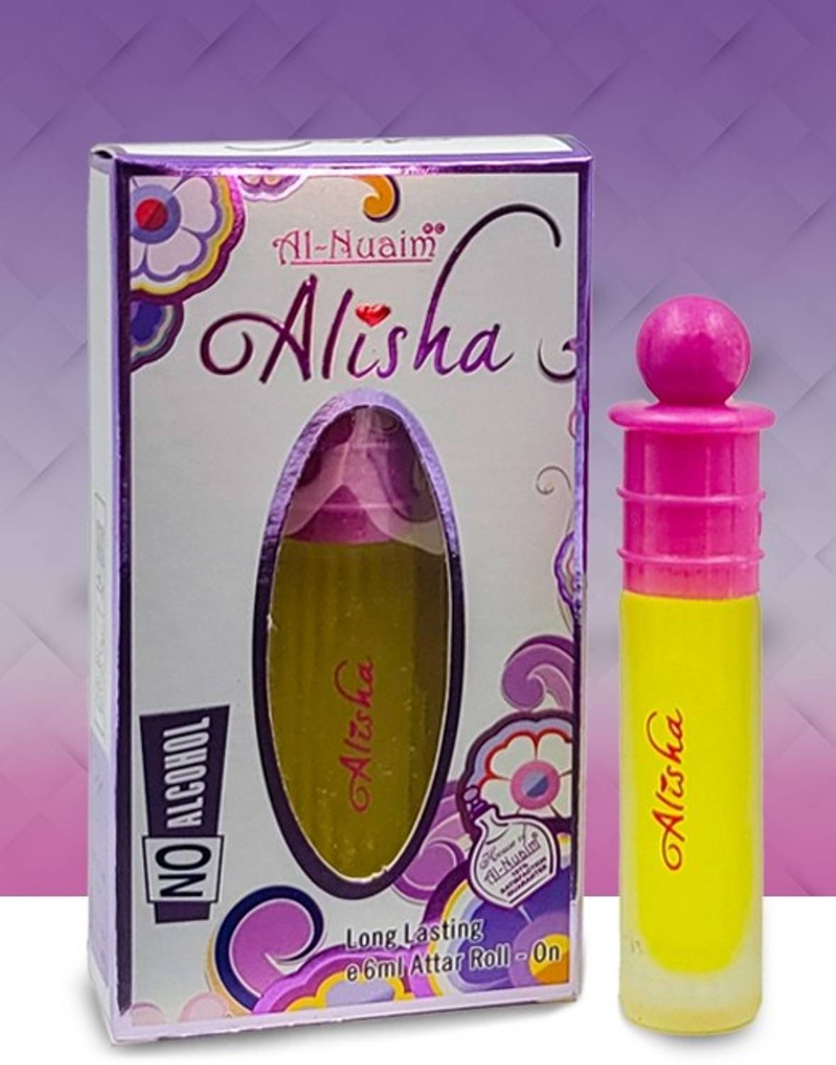 Al Nuaim Brand 100% Original Alisha 6Ml Great Fragrance Long-Lasting (Unisex) Floral Attar