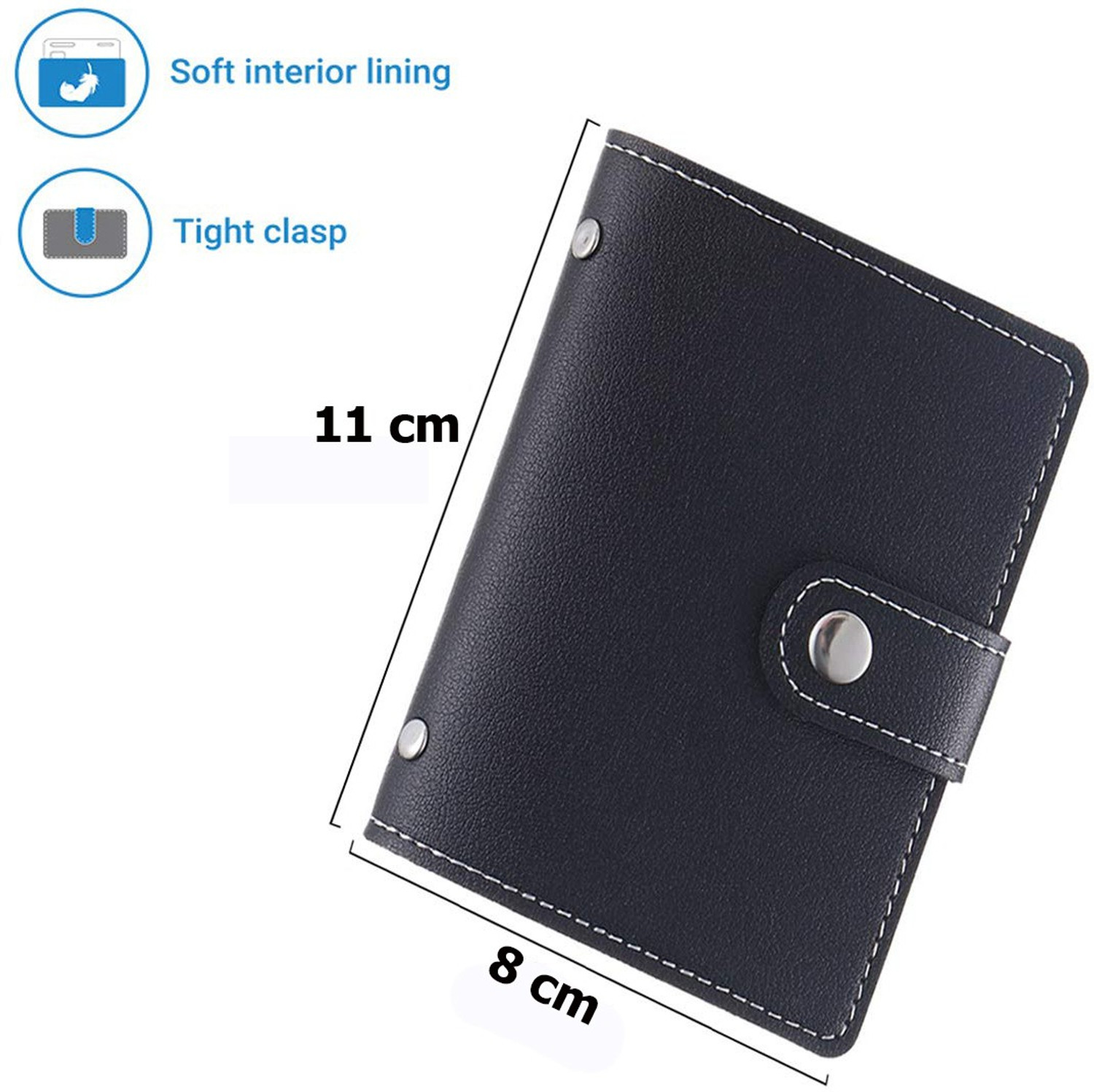 Image of StealODeal Pu Leather Business Visiting Men Women Credit /Debit 24 Card Holder
