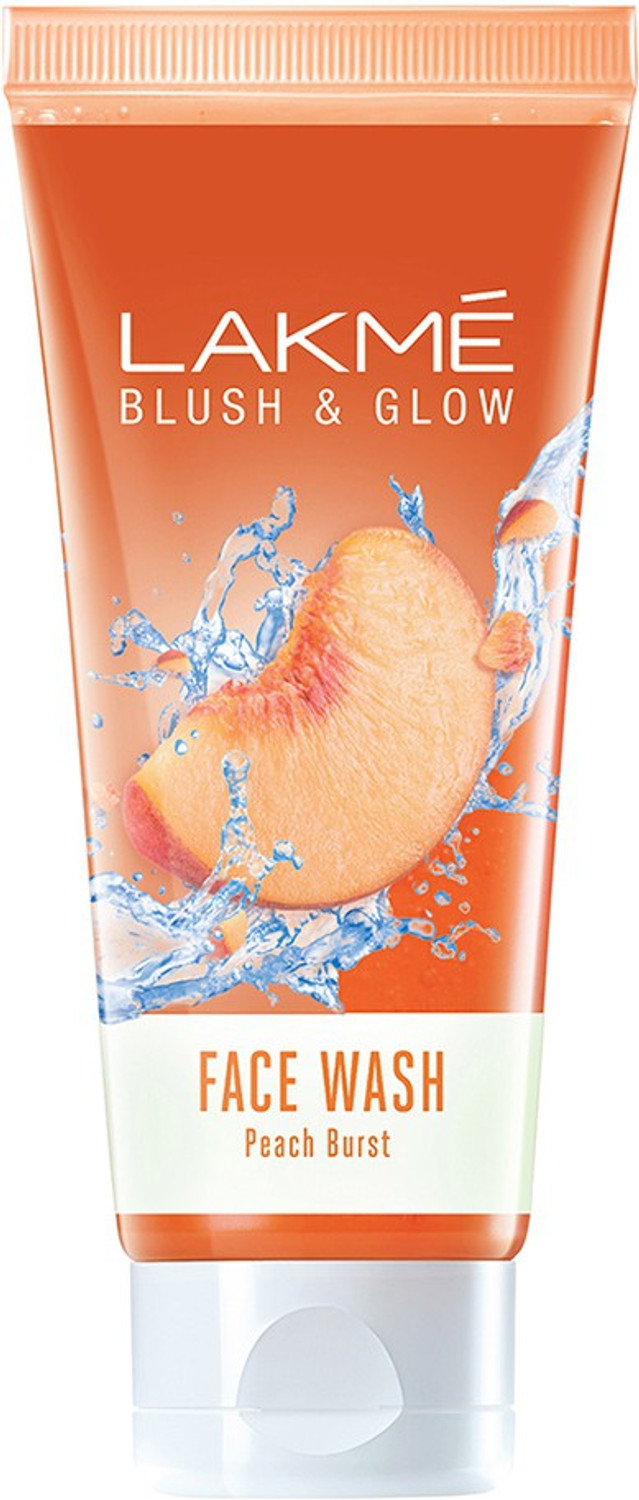 Image of Lakme Blush and Glow Peach Extracts Gel Face Wash