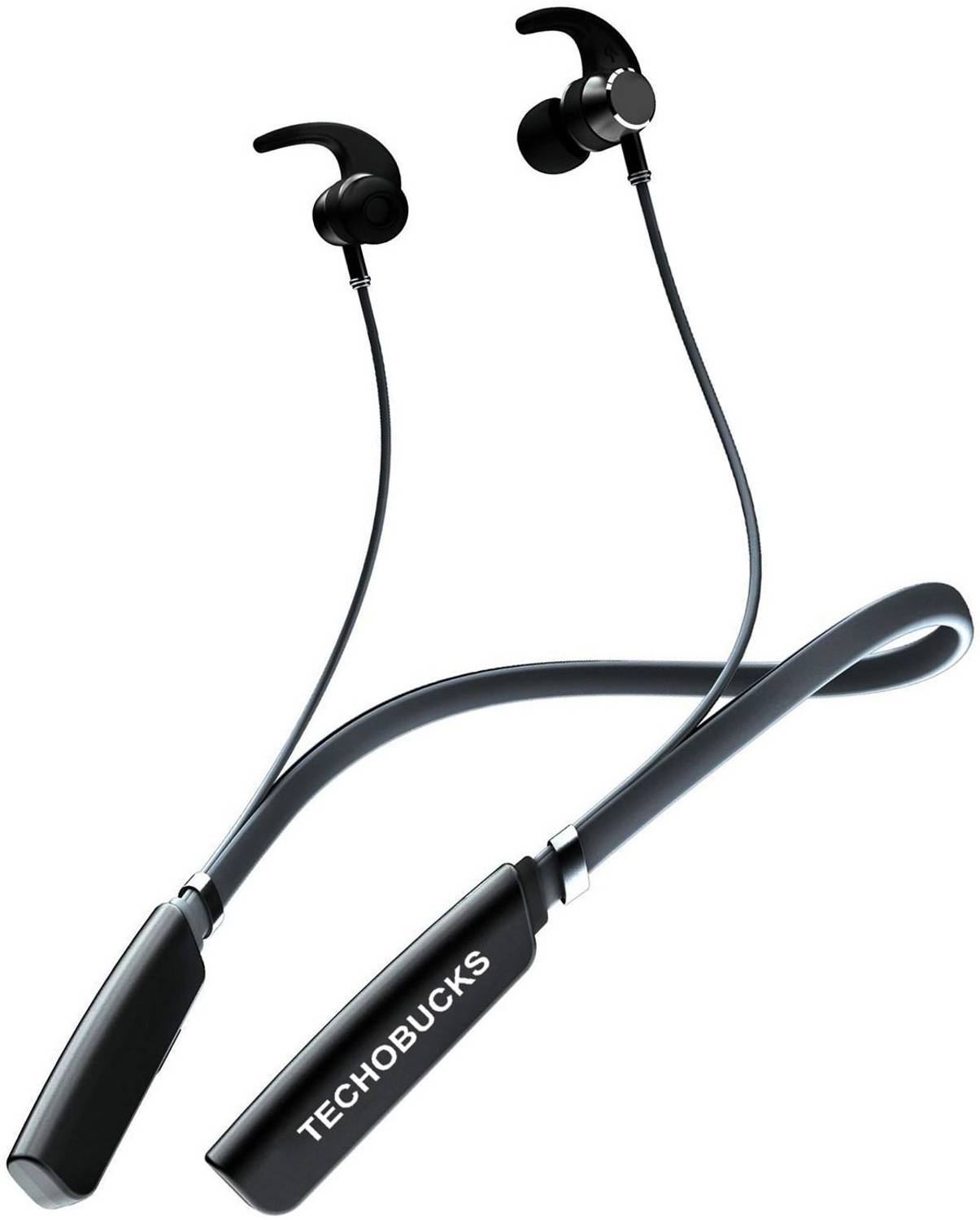 Techobucks Deep Bass 30 Hours Playtime Bluetooth Neckband Waterpr