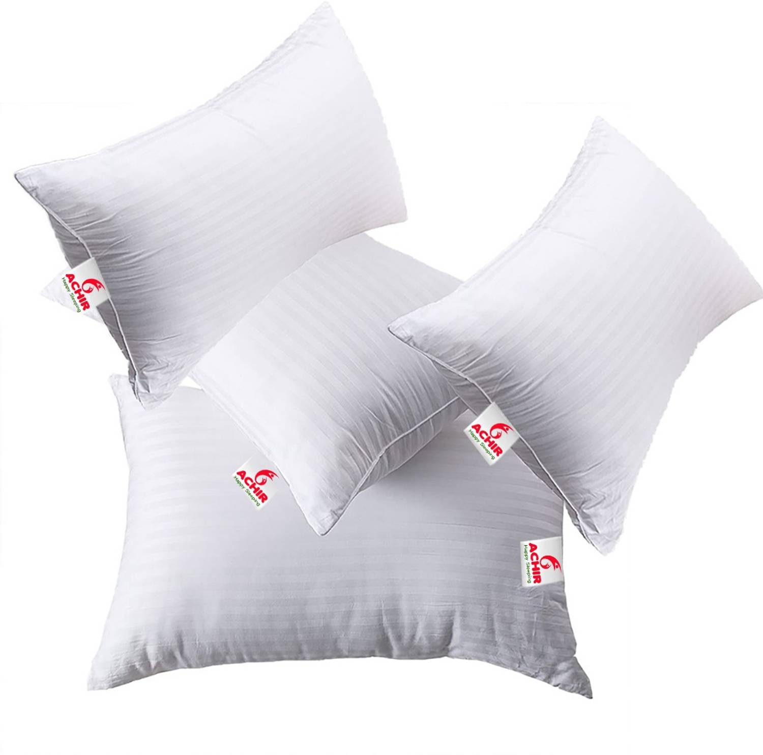 ACHIR Microfibre Body Pillow Pack of 4 Solid