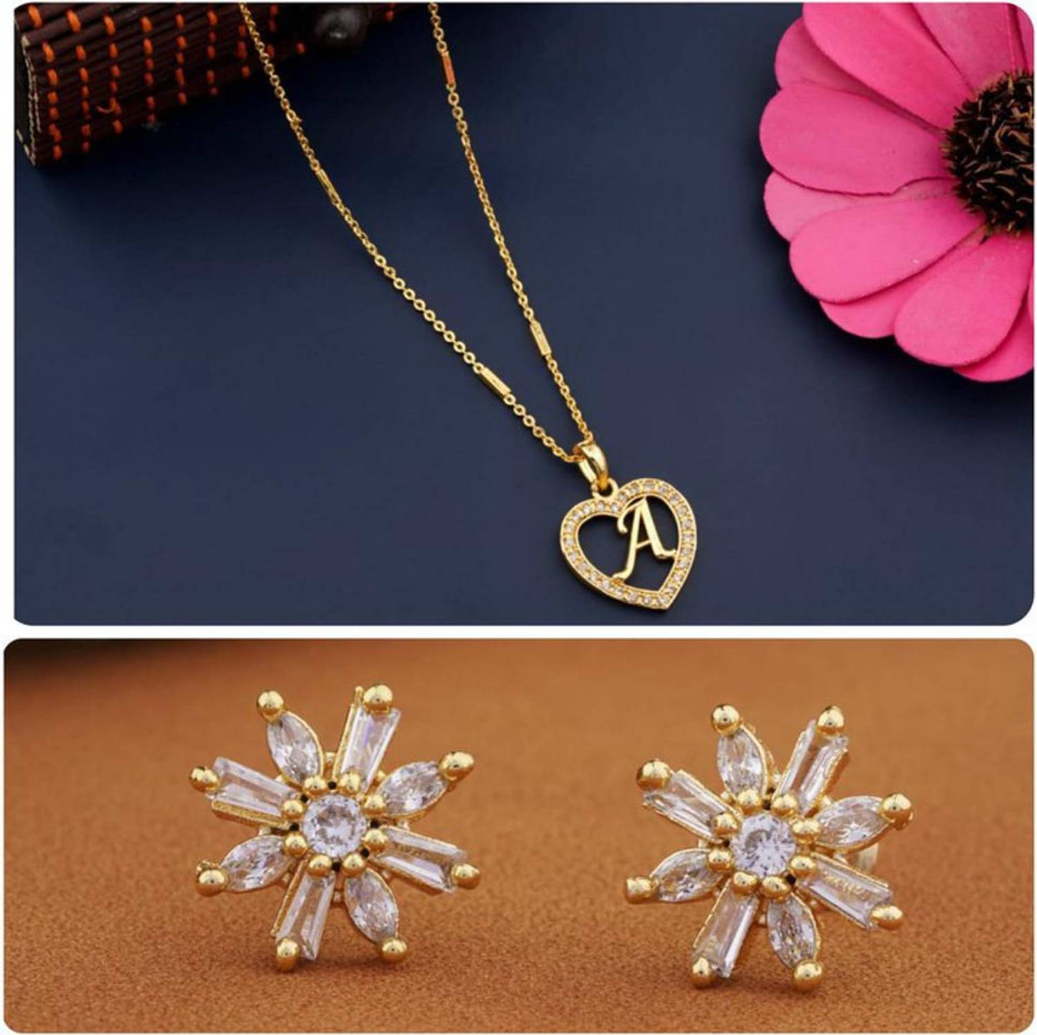 Bhumi09 Alloy Gold Jewellery Set