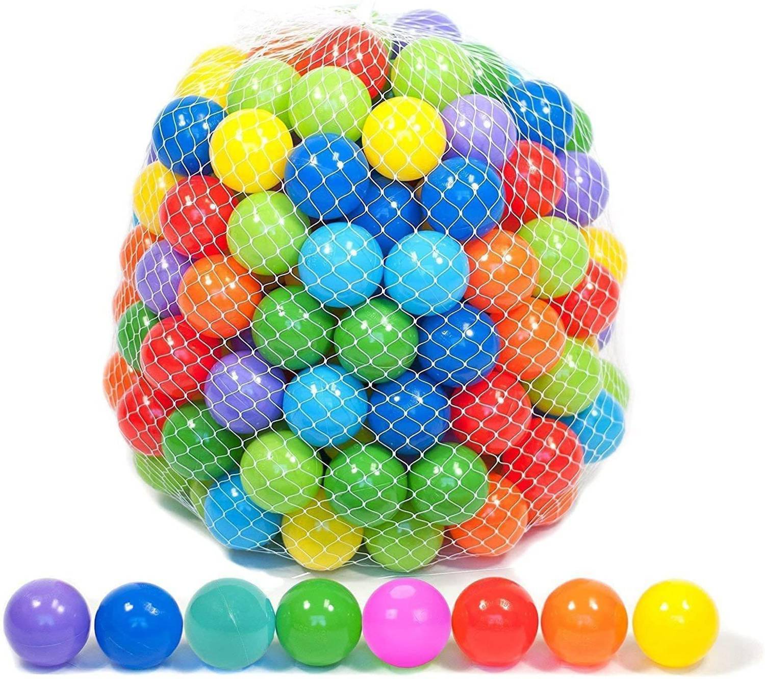 4AJ BAZAAR Colorful Plastic Balls for Kids Pack of 24 Balls To Play ,Pool Use light weight