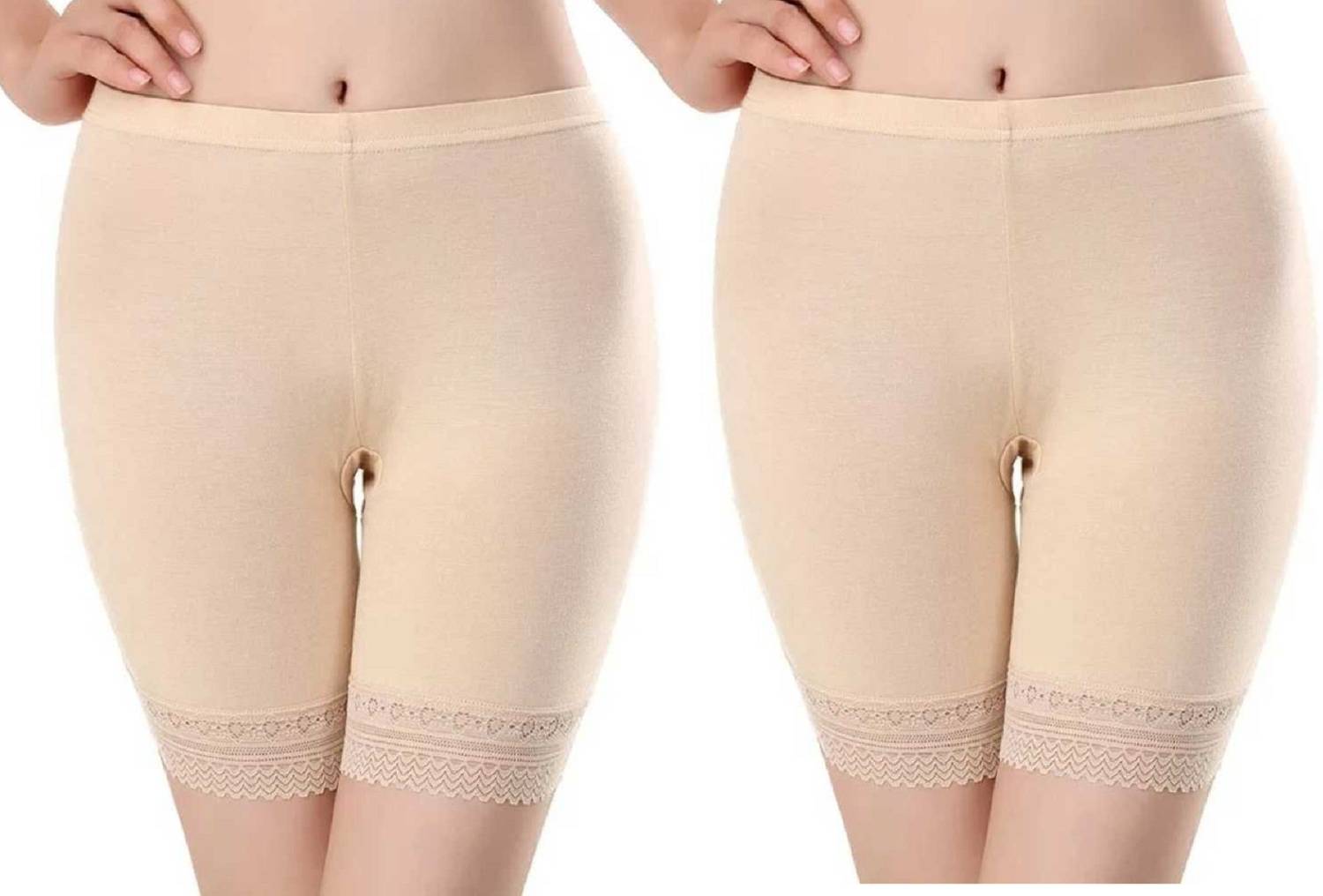 Ullas Solid, Self Design Women Beige Basic Shorts