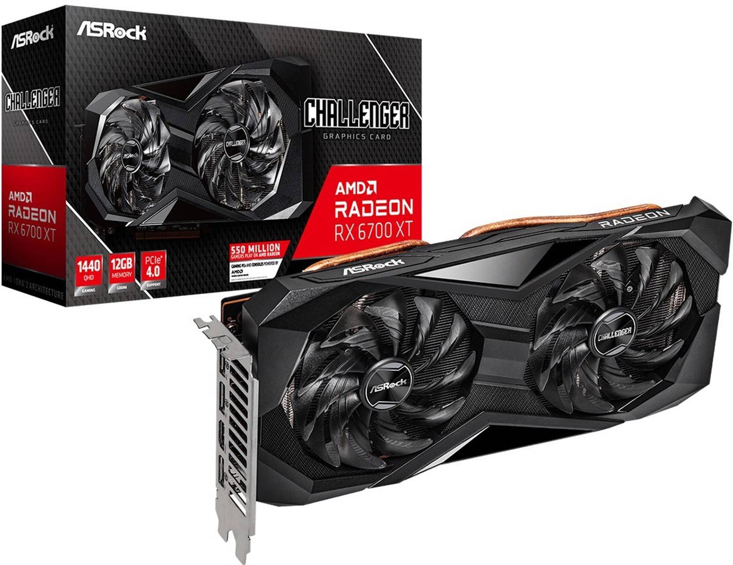 ASRock RX6700XT CLD GDDR6 12 GB AMD Radeon Chipset 192 bit 16000