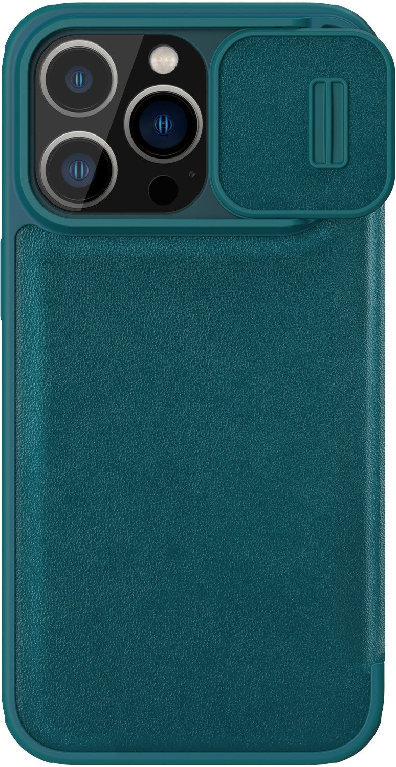 Image of Nillkin Flip Cover for Apple iPhone 14 Pro (6.1 inch Inch) Qin Pro Plain Leather Camshield Camera Slider