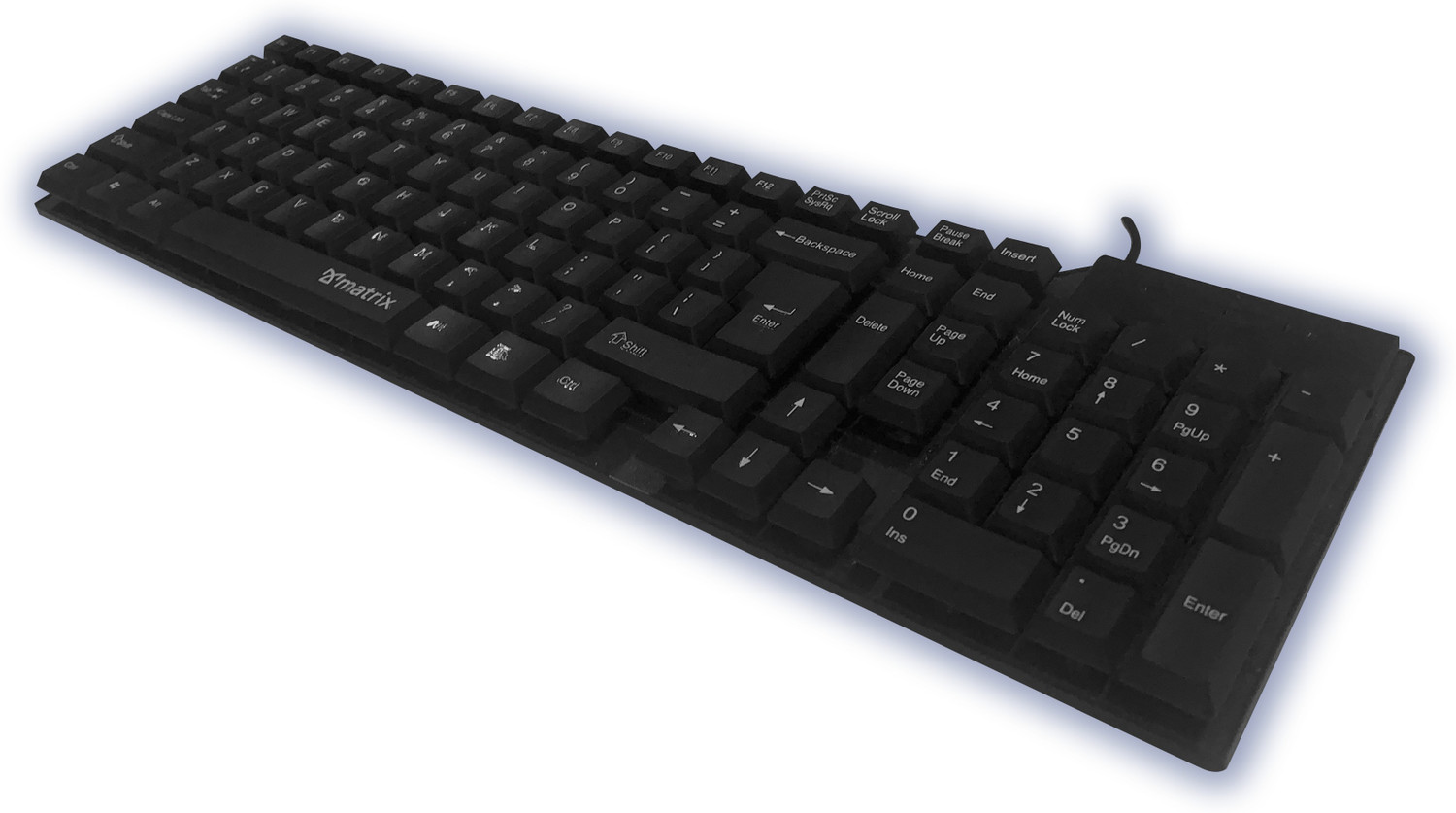 Image of MATRIX KM-200 Wired USB Standard Laptop Keyboard Compatible with Desktop, Laptop, Mac stand support