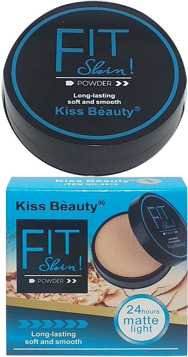 Image of Kiss Beauty Fit Shin Matte Poreless Oil Free 2 in 1 Compact