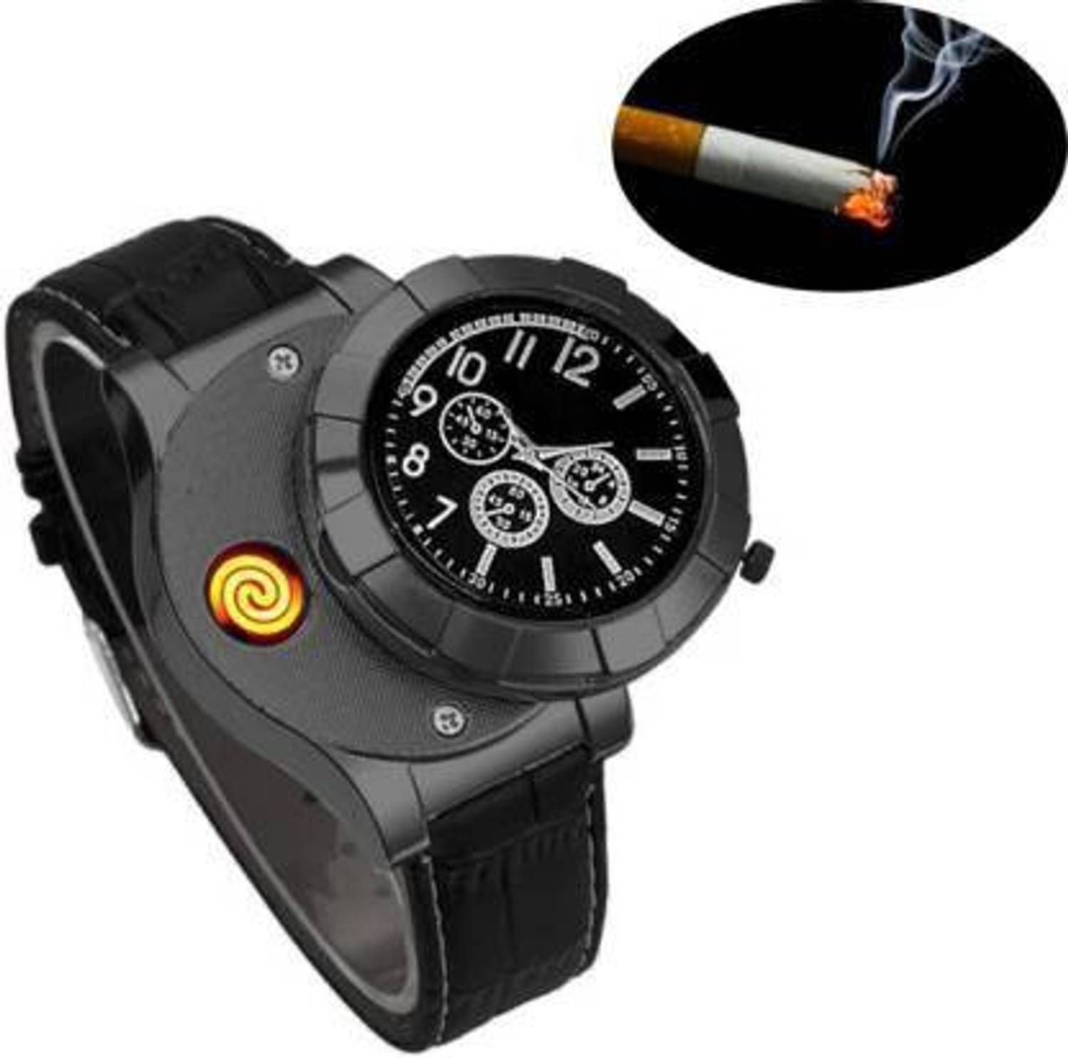 Sethi USB Charging Cigarette Lighter (Black) - Image 1