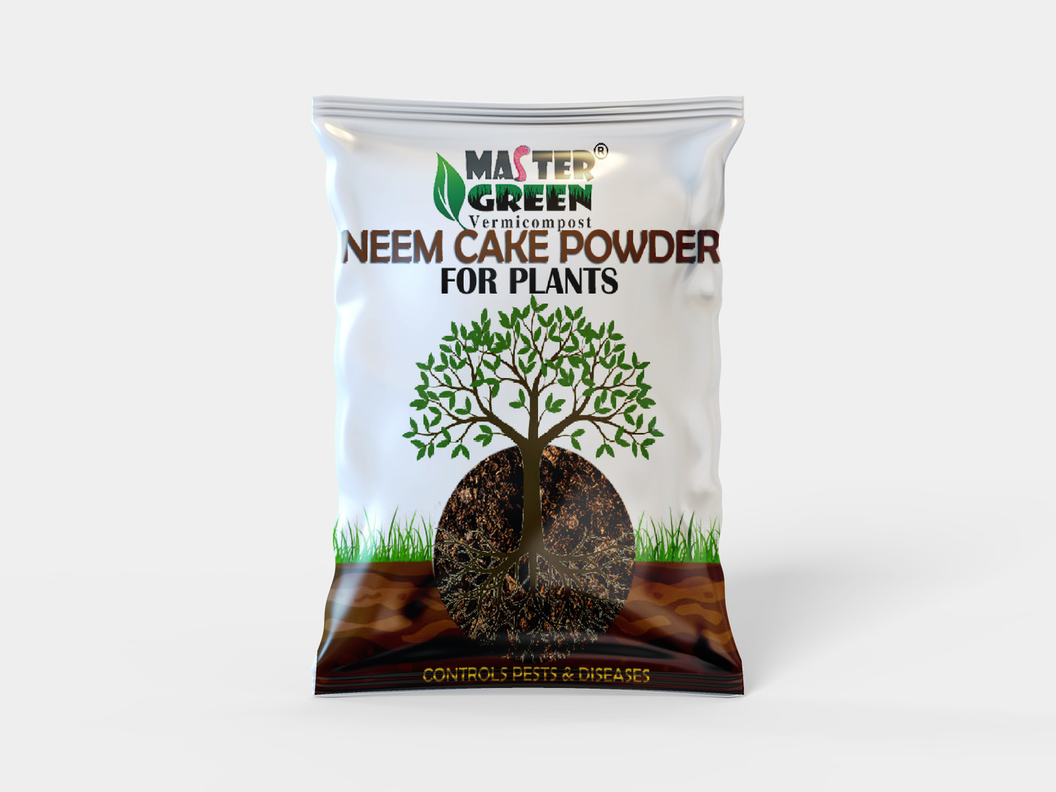 Image of master green Neem Cake Powder for Plants |10KG | Neem Khali | Pure and Organic Fertilizer