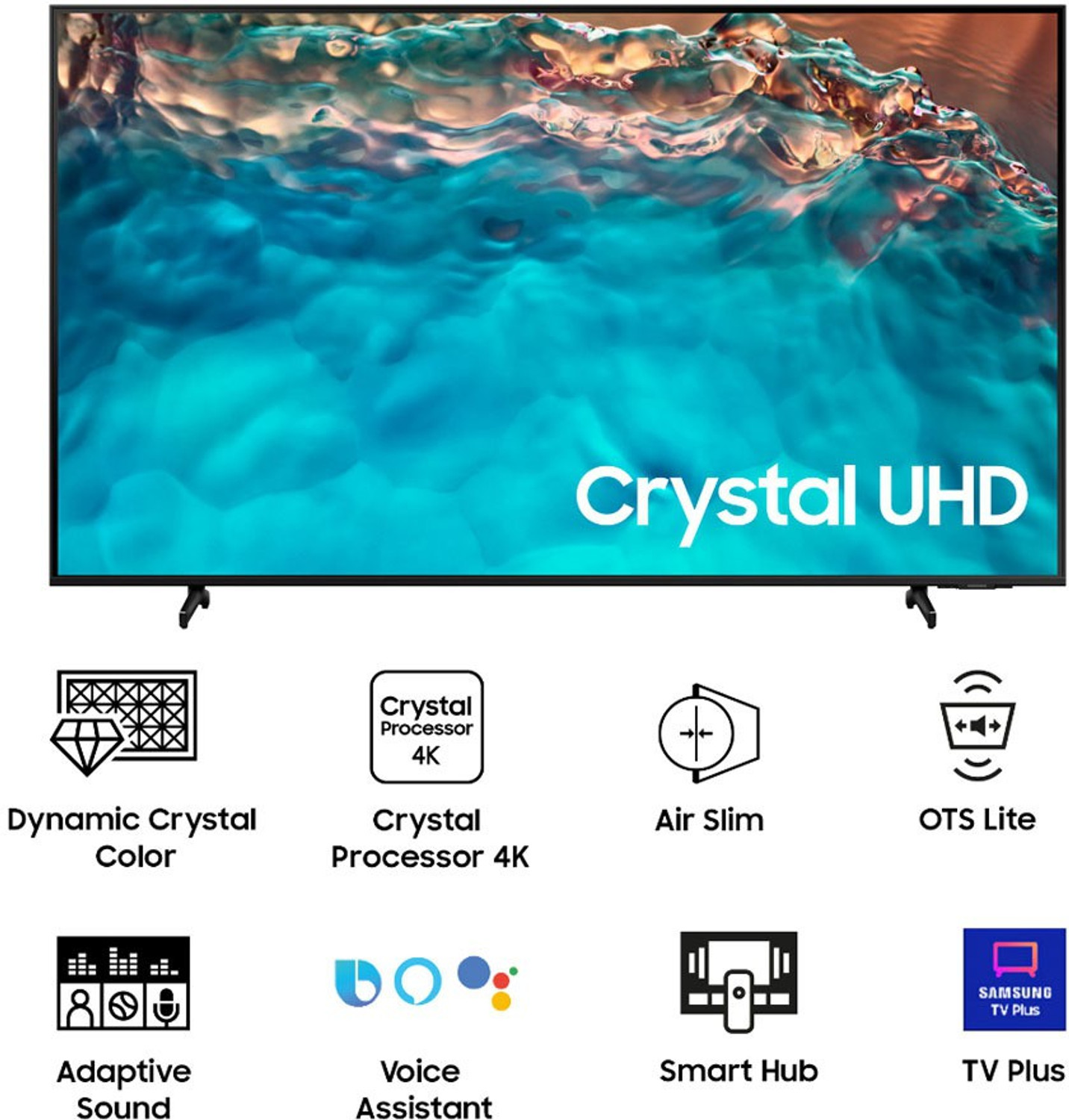 Image of Samsung BU8000B 109.22 cm (43 inch) Ultra HD (4K) LED Smart Tizen TV