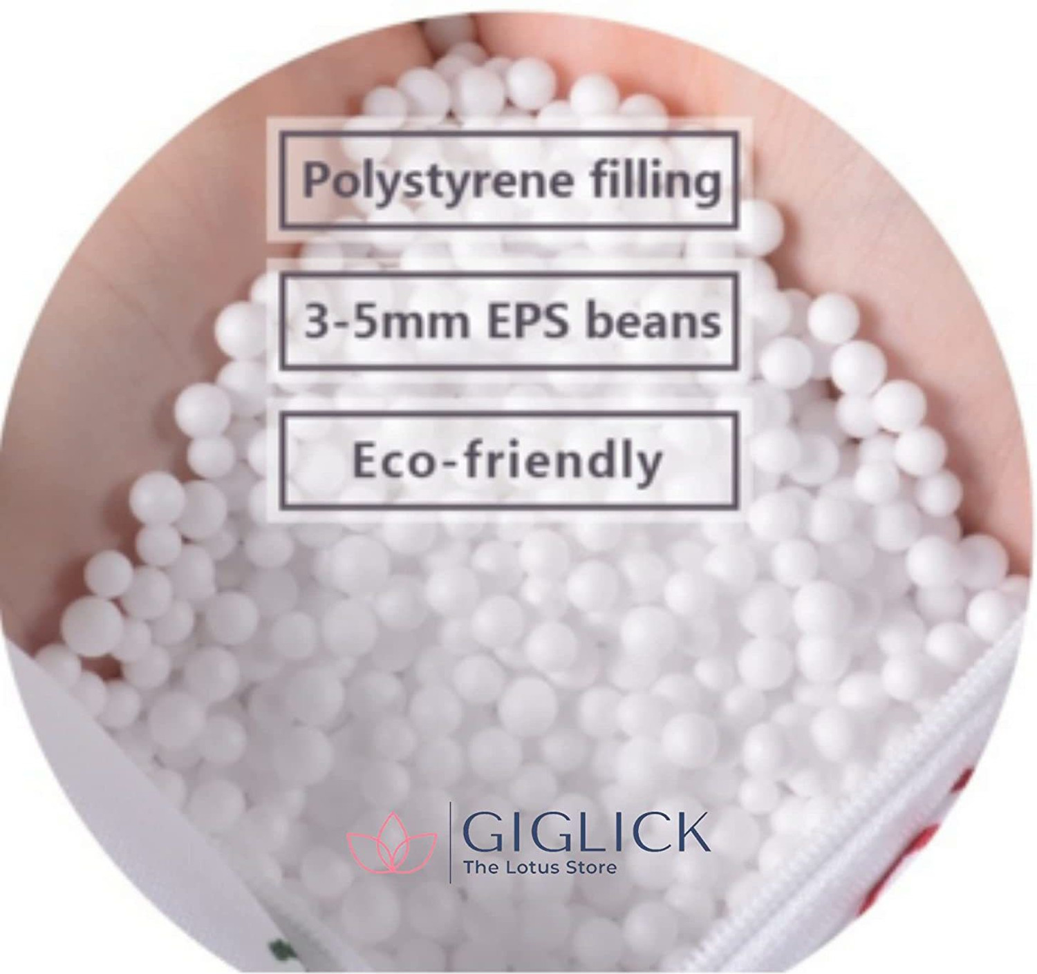 Image of GIGLICK Jumbo Bean Bag Lounger Lounger Bean Bag With Bean Filling